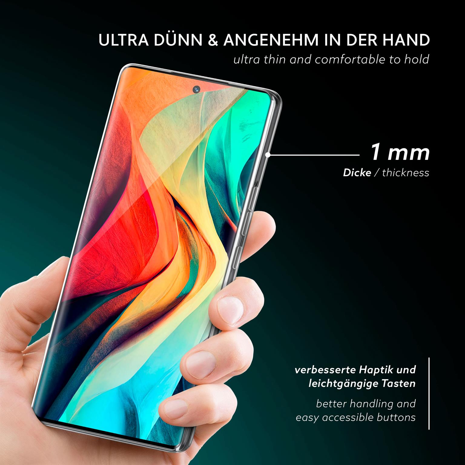 moex Aero Case Honor 70 durchsichtig aus Silikon – Weiteres Produktbild 2