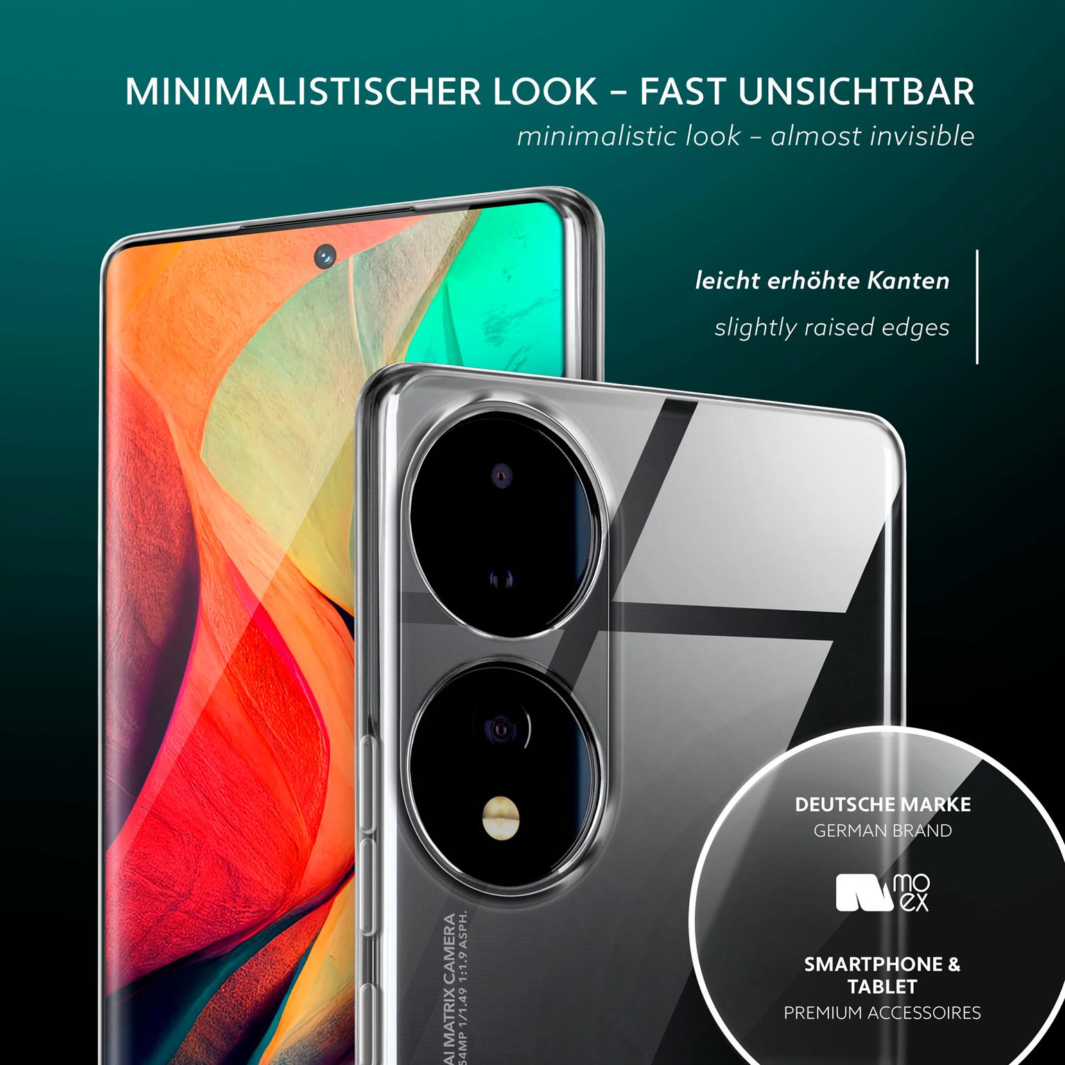 moex Aero Case Honor 70 durchsichtig aus Silikon – Weiteres Produktbild 4