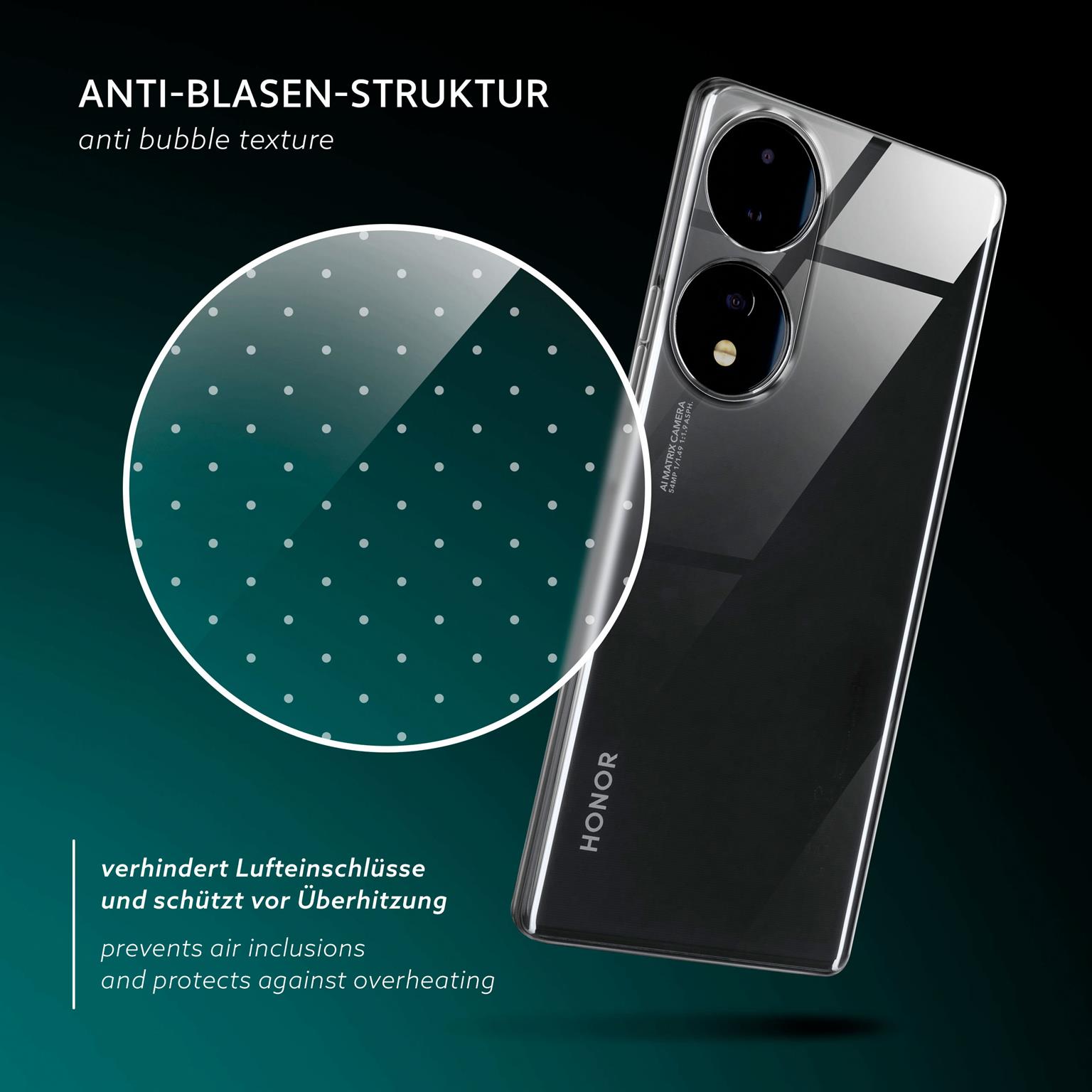 moex Aero Case Honor 70 durchsichtig aus Silikon – Weiteres Produktbild 6