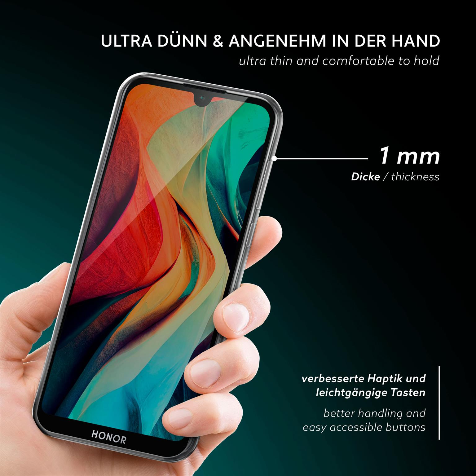 moex Aero Case Honor 8S durchsichtig aus Silikon – Weiteres Produktbild 2 moex Aero Case Honor 8S durchsichtig aus Silikon – Weiteres Produktbild 2