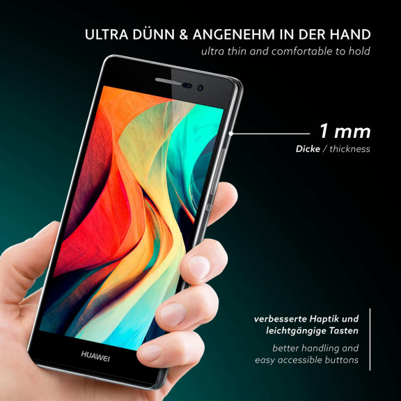moex Aero Case Huawei Ascend P7 durchsichtig aus Silikon – Weiteres Produktbild 2