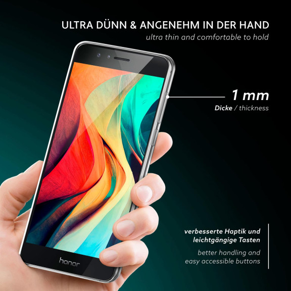 moex Aero Case Huawei Honor 8 durchsichtig aus Silikon – Weiteres Produktbild 2