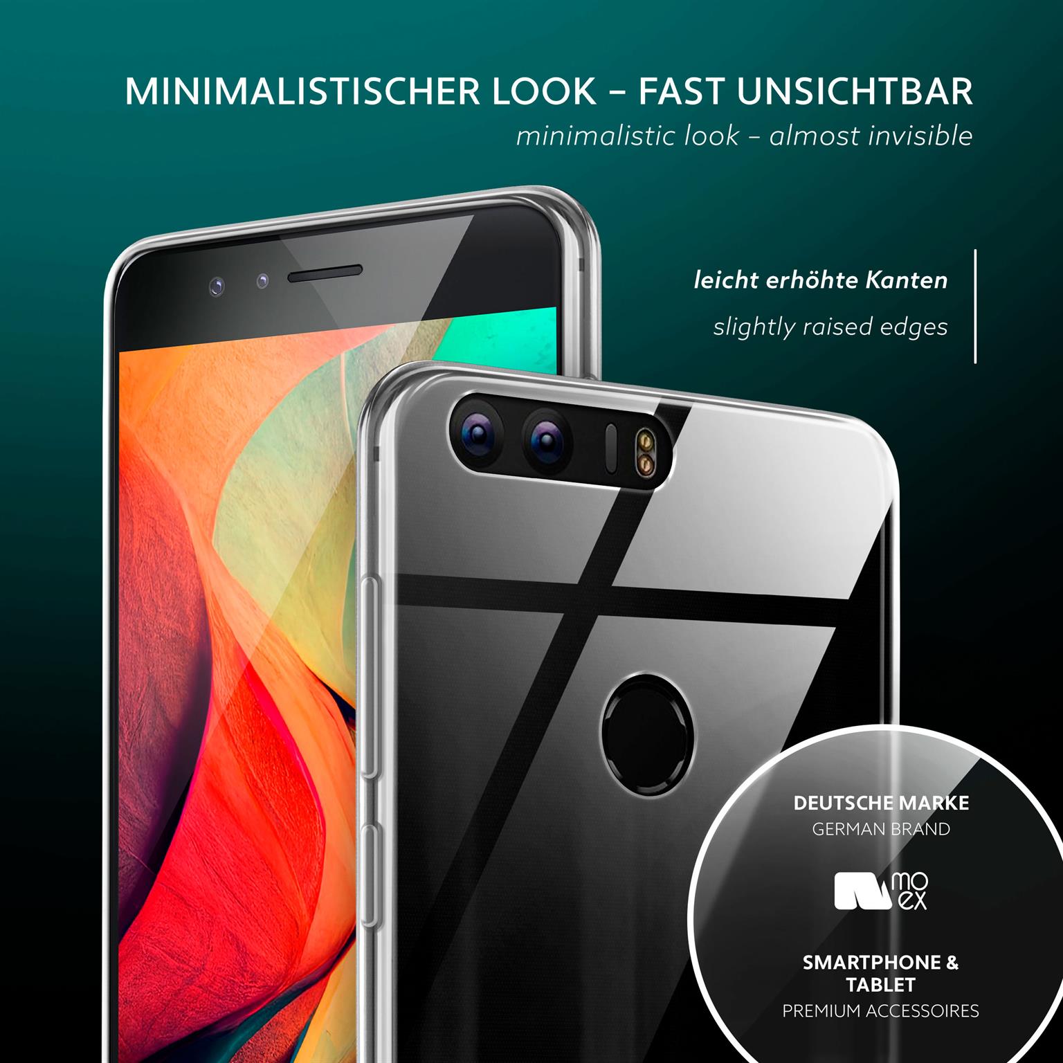 moex Aero Case Huawei Honor 8 durchsichtig aus Silikon – Weiteres Produktbild 4