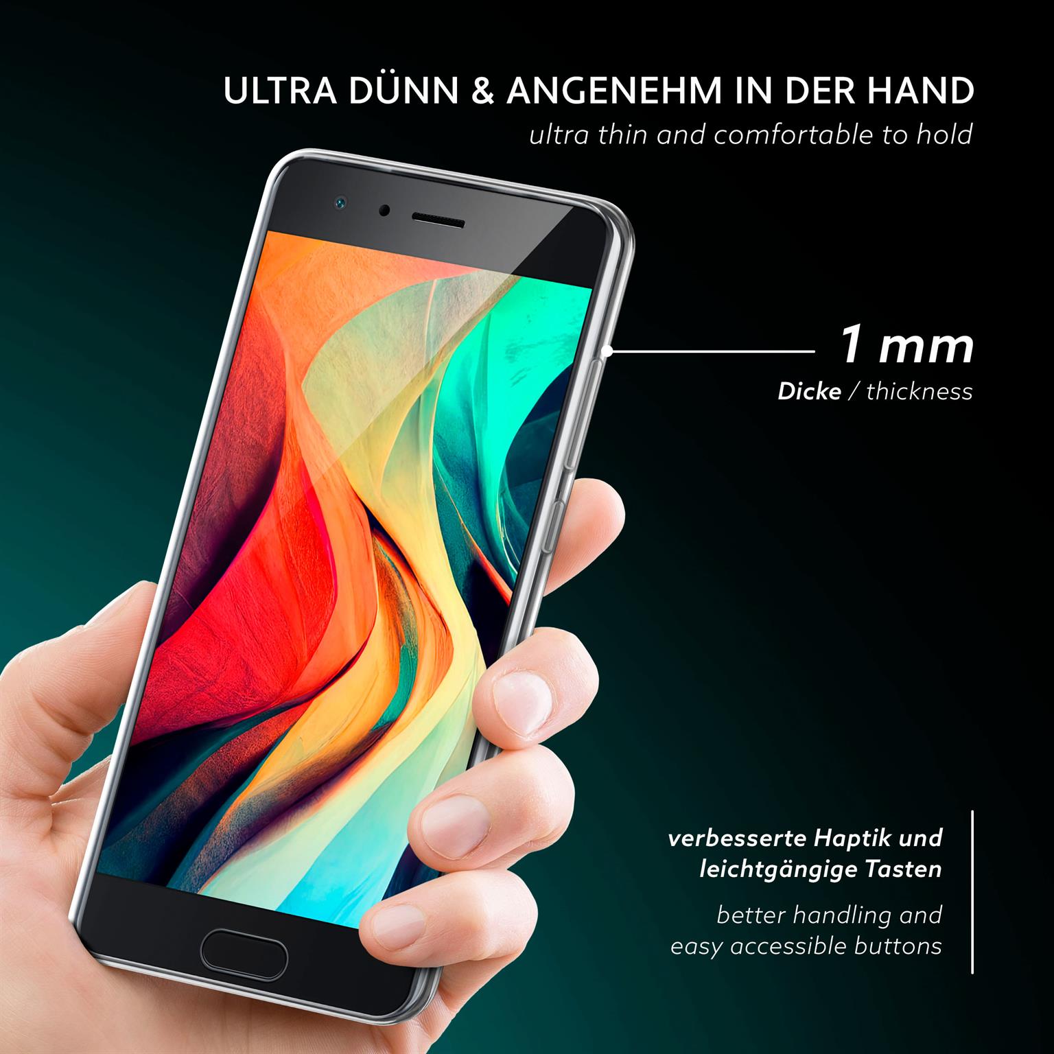moex Aero Case Huawei Honor 9 durchsichtig aus Silikon – Weiteres Produktbild 2