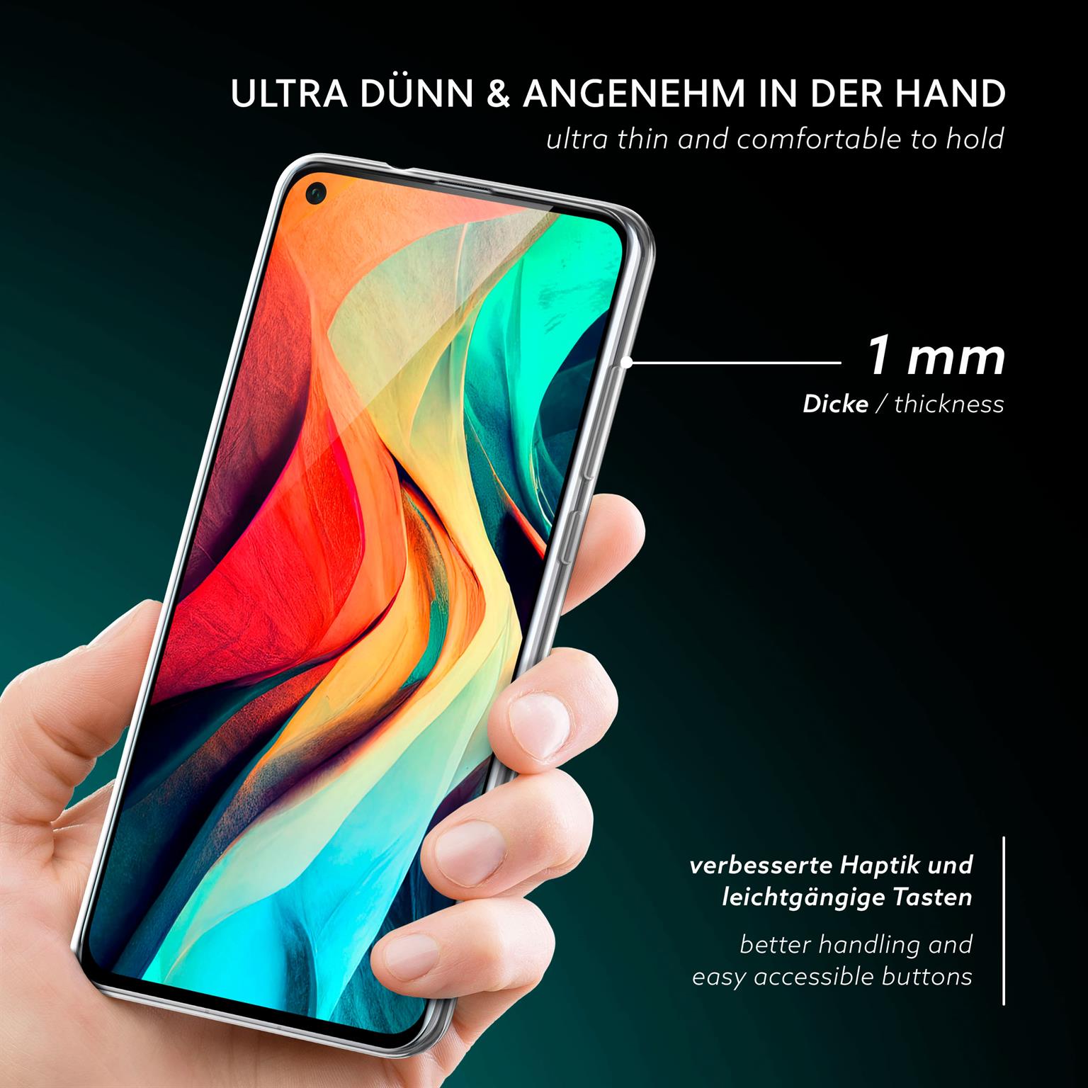 moex Aero Case Huawei Honor View 20 durchsichtig aus Silikon – Weiteres Produktbild 1
