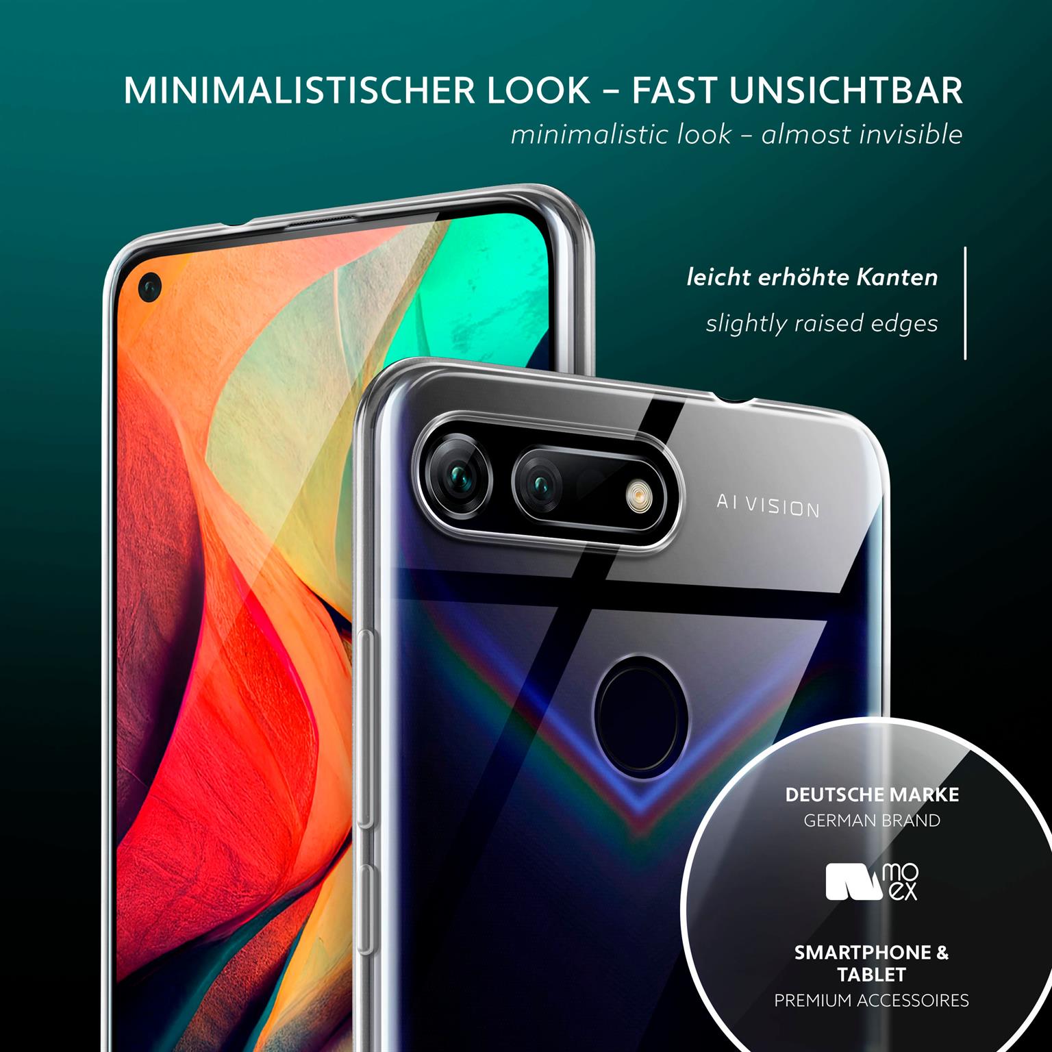 moex Aero Case Huawei Honor View 20 durchsichtig aus Silikon – Weiteres Produktbild 3