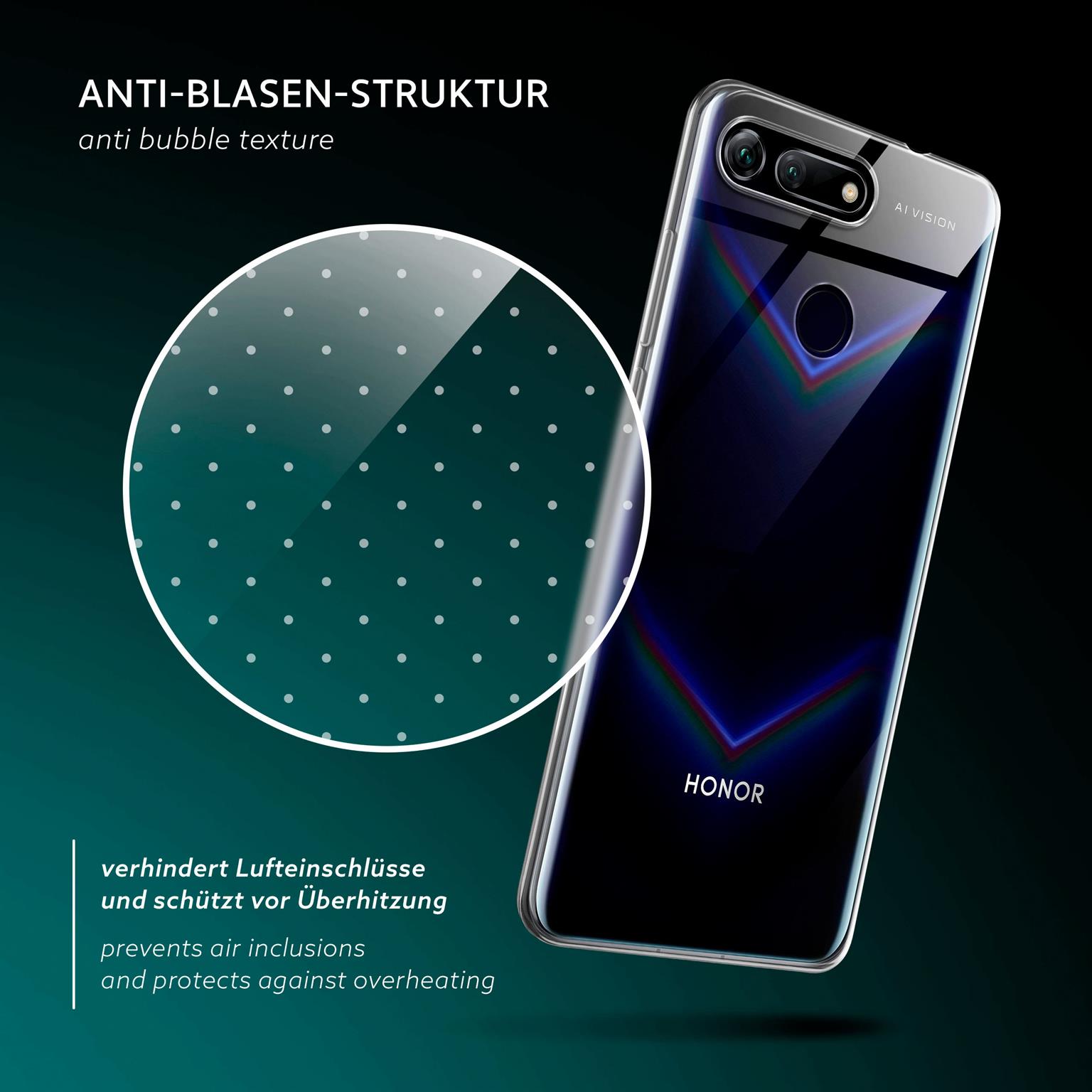 moex Aero Case Huawei Honor View 20 durchsichtig aus Silikon – Weiteres Produktbild 5