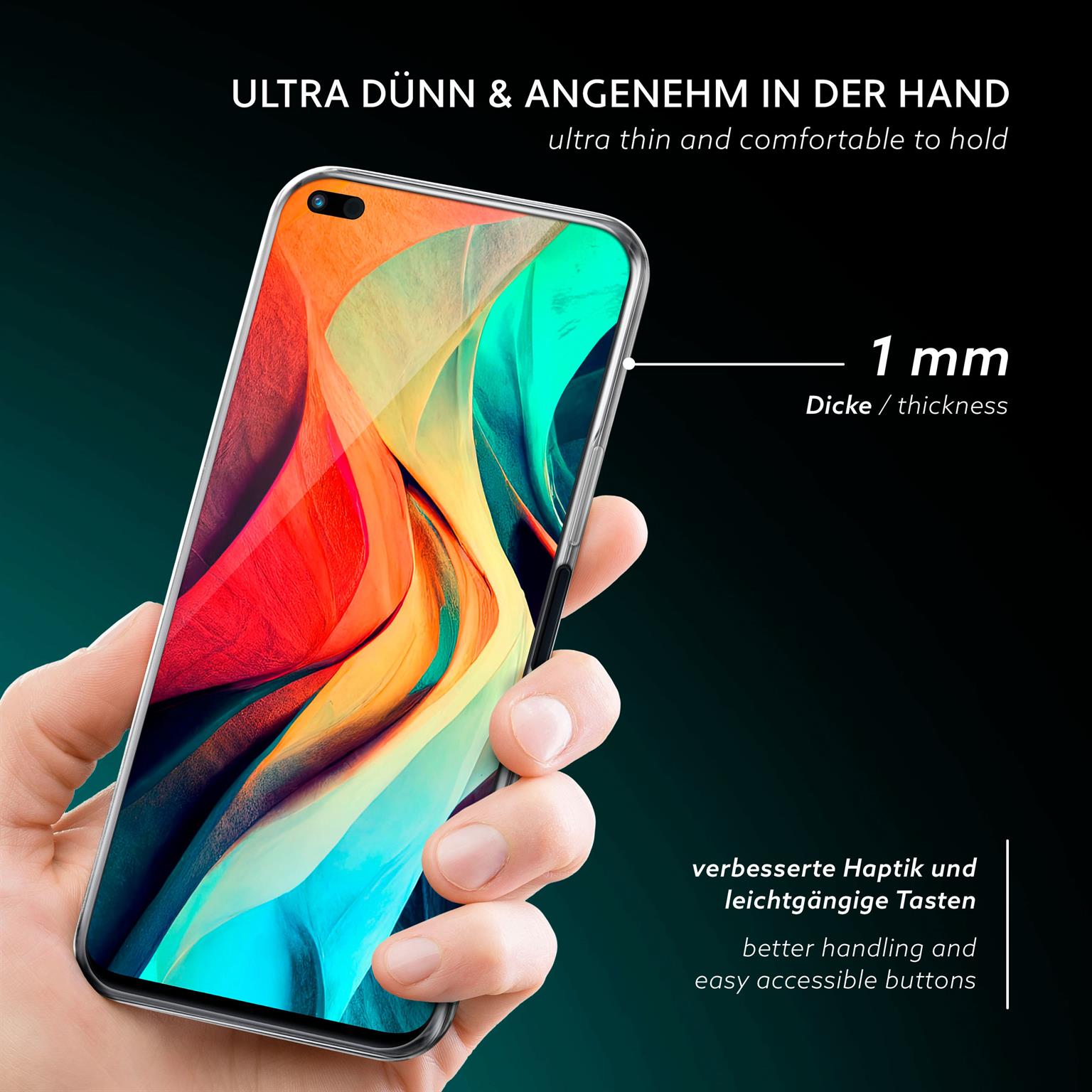 moex Aero Case Huawei nova 8i durchsichtig aus Silikon – Weiteres Produktbild 1