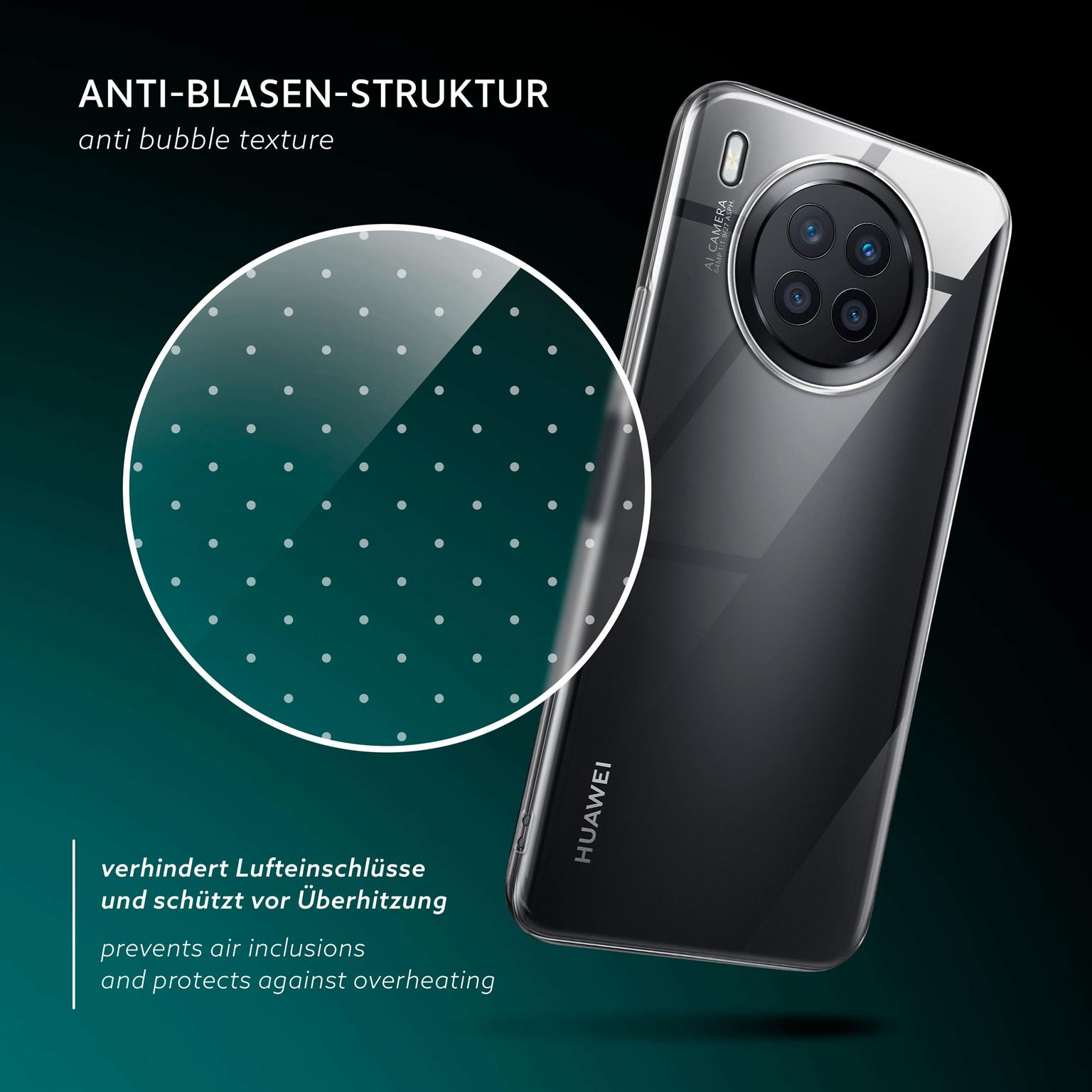 moex Aero Case Huawei nova 8i durchsichtig aus Silikon – Weiteres Produktbild 5