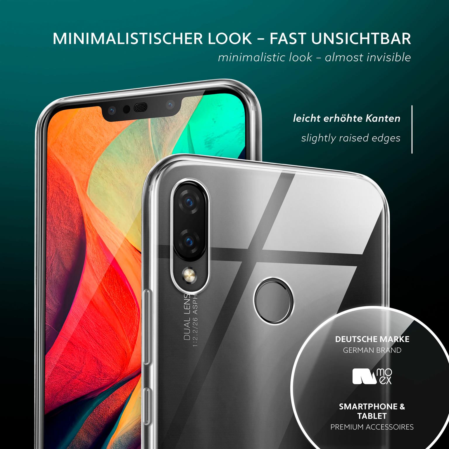 moex Aero Case Huawei P smart Plus durchsichtig aus Silikon – Weiteres Produktbild 3
