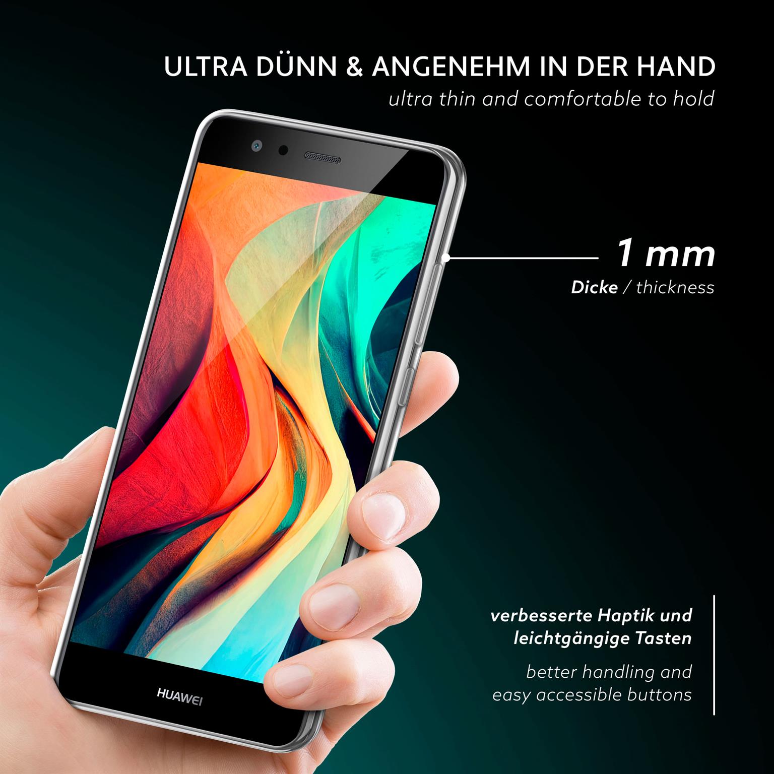 moex Aero Case Huawei P10 Lite durchsichtig aus Silikon – Weiteres Produktbild 1