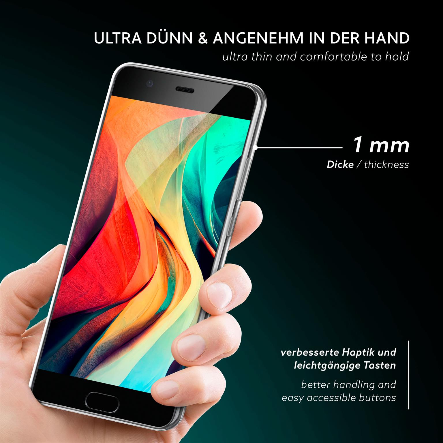 moex Aero Case Huawei P10 durchsichtig aus Silikon – Weiteres Produktbild 1