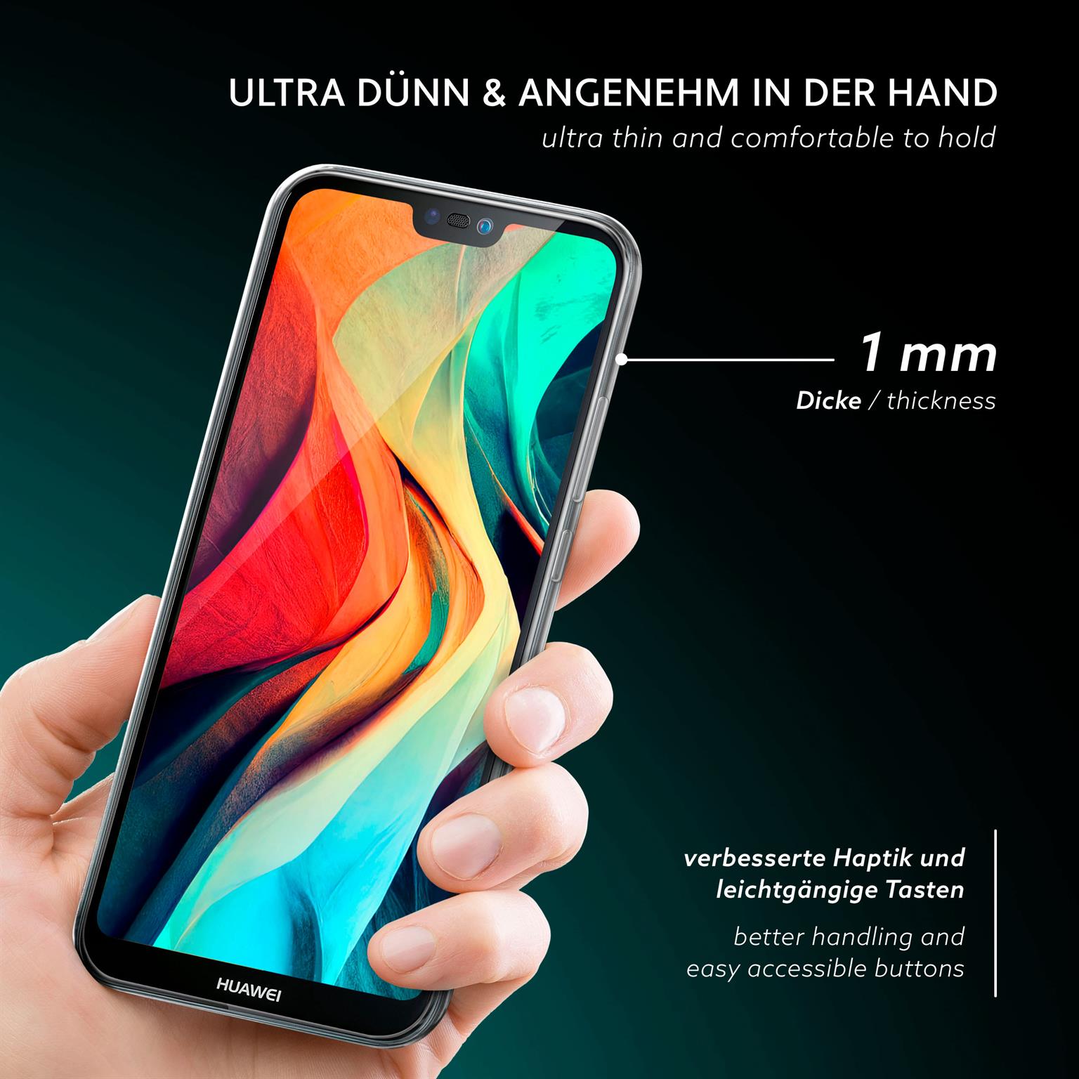 moex Aero Case Huawei P20 Lite durchsichtig aus Silikon – Weiteres Produktbild 2 moex Aero Case Huawei P20 Lite durchsichtig aus Silikon – Weiteres Produktbild 2