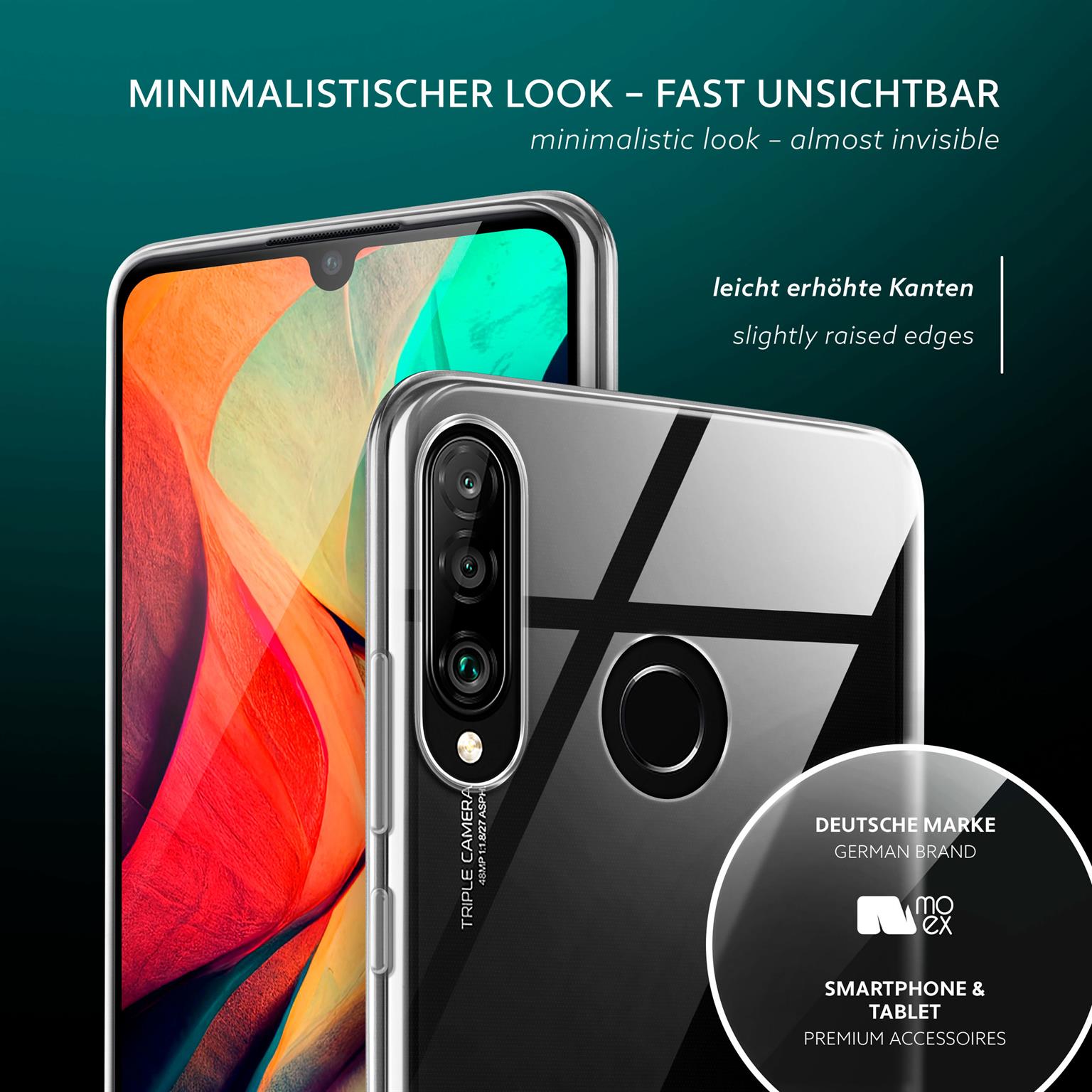 moex Aero Case Huawei P30 Lite New Edition durchsichtig aus Silikon – Weiteres Produktbild 4