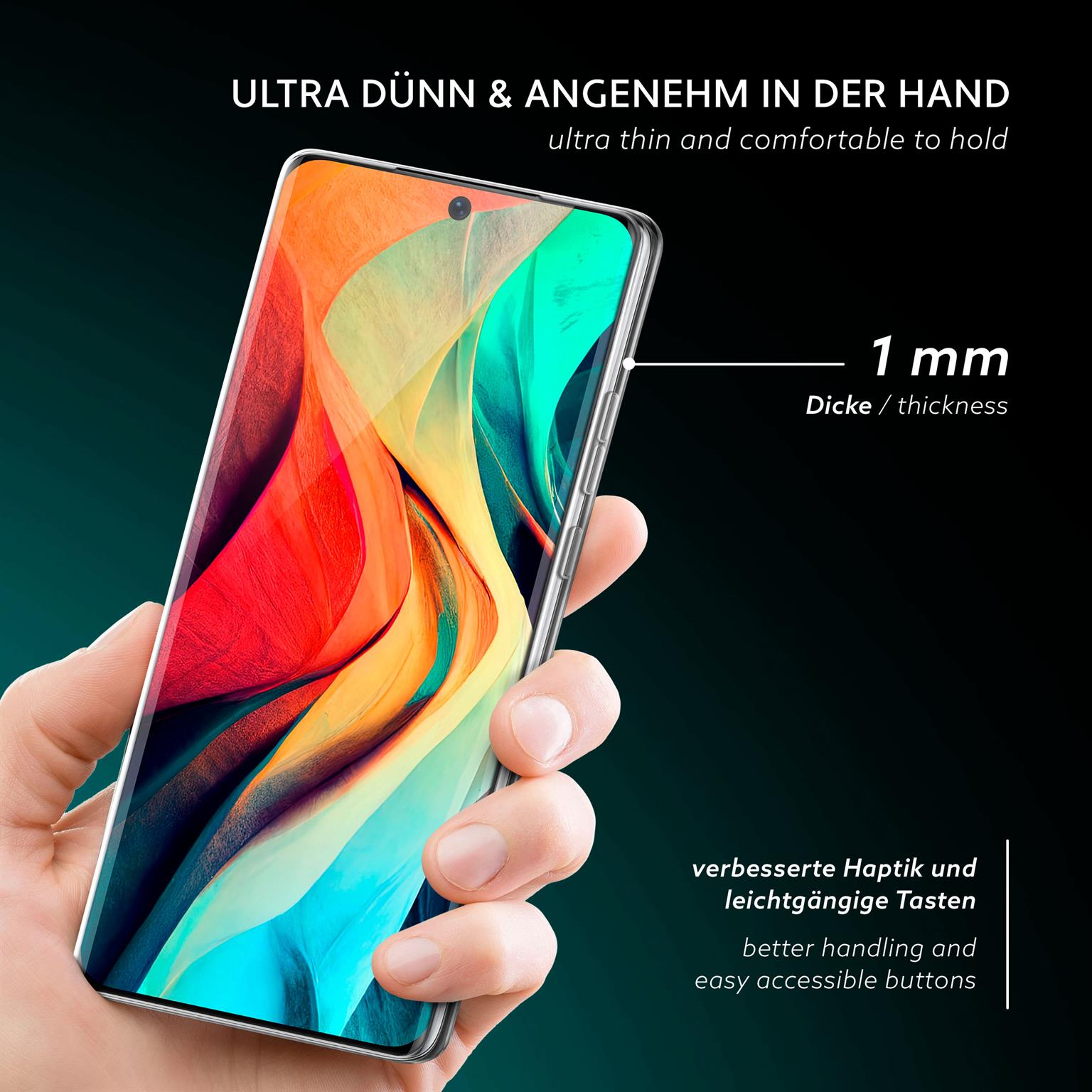 moex Aero Case Huawei P50 Pro durchsichtig aus Silikon – Weiteres Produktbild 2