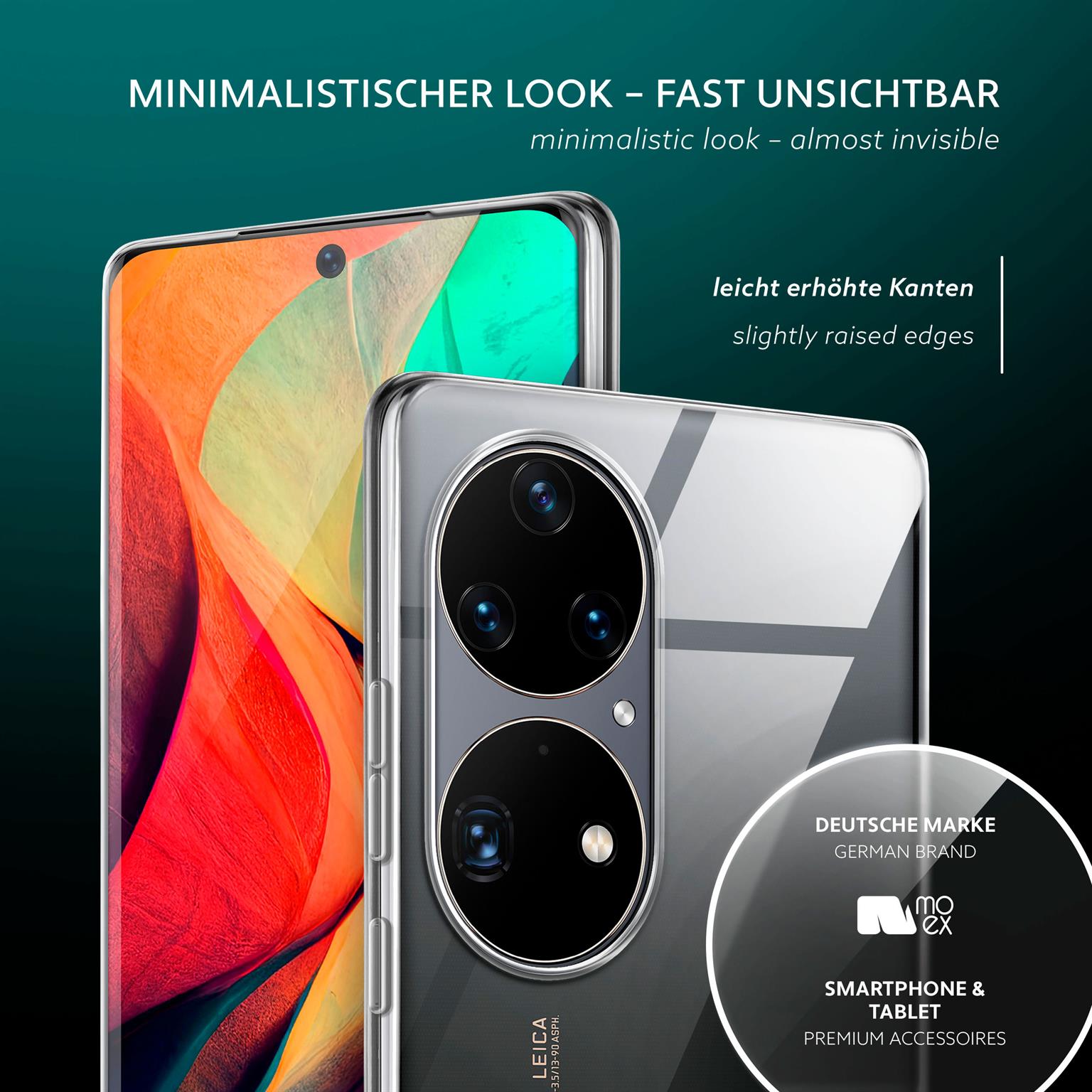 moex Aero Case Huawei P50 Pro durchsichtig aus Silikon – Weiteres Produktbild 4
