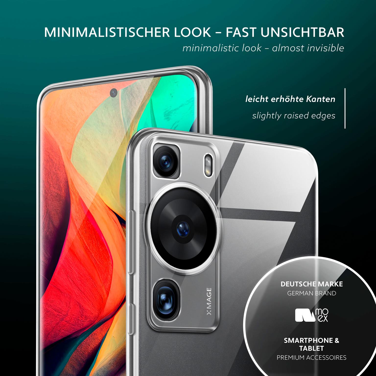 moex Aero Case Huawei P60 Pro durchsichtig aus Silikon – Weiteres Produktbild 3
