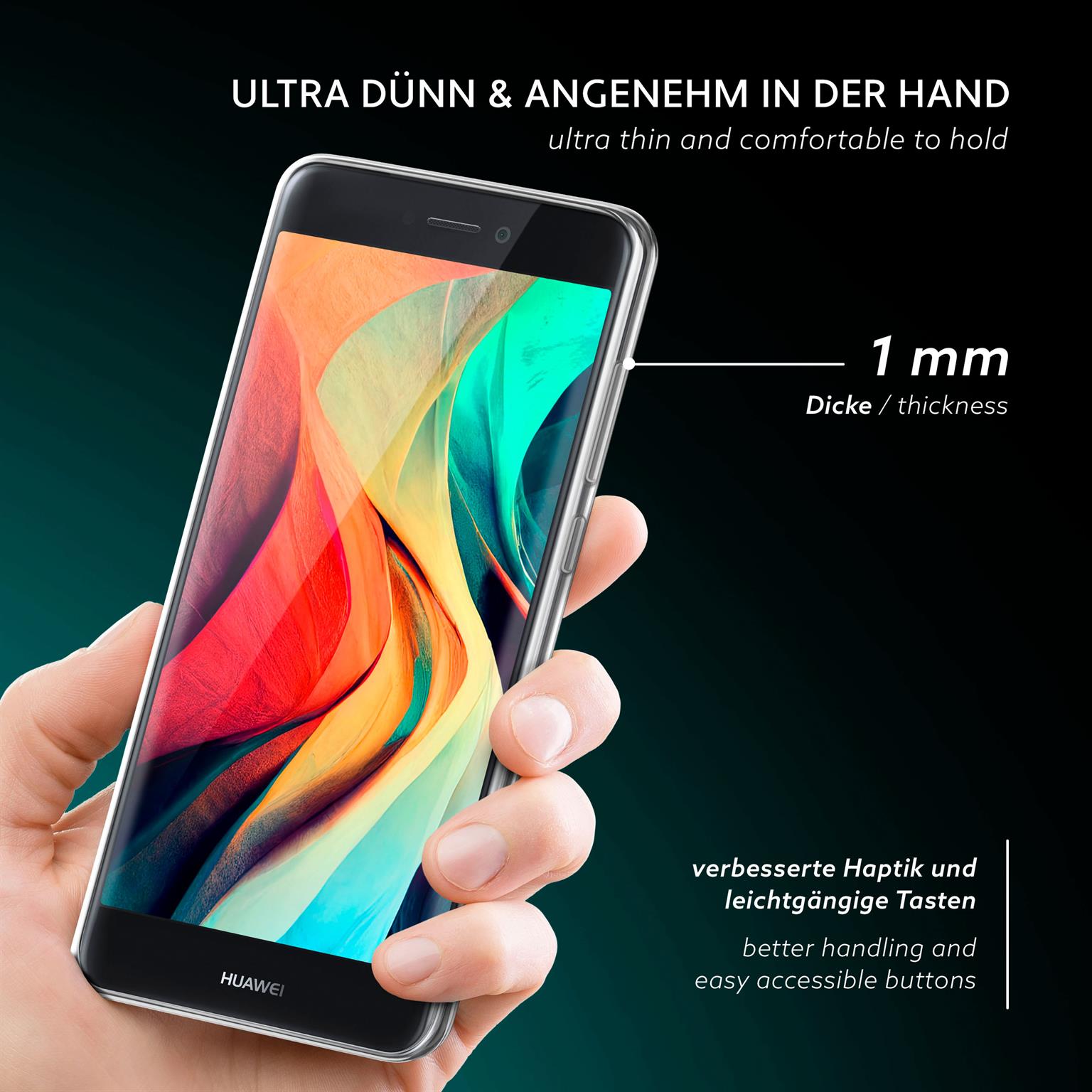 moex Aero Case Huawei P8 Lite 2017 durchsichtig aus Silikon – Weiteres Produktbild 1