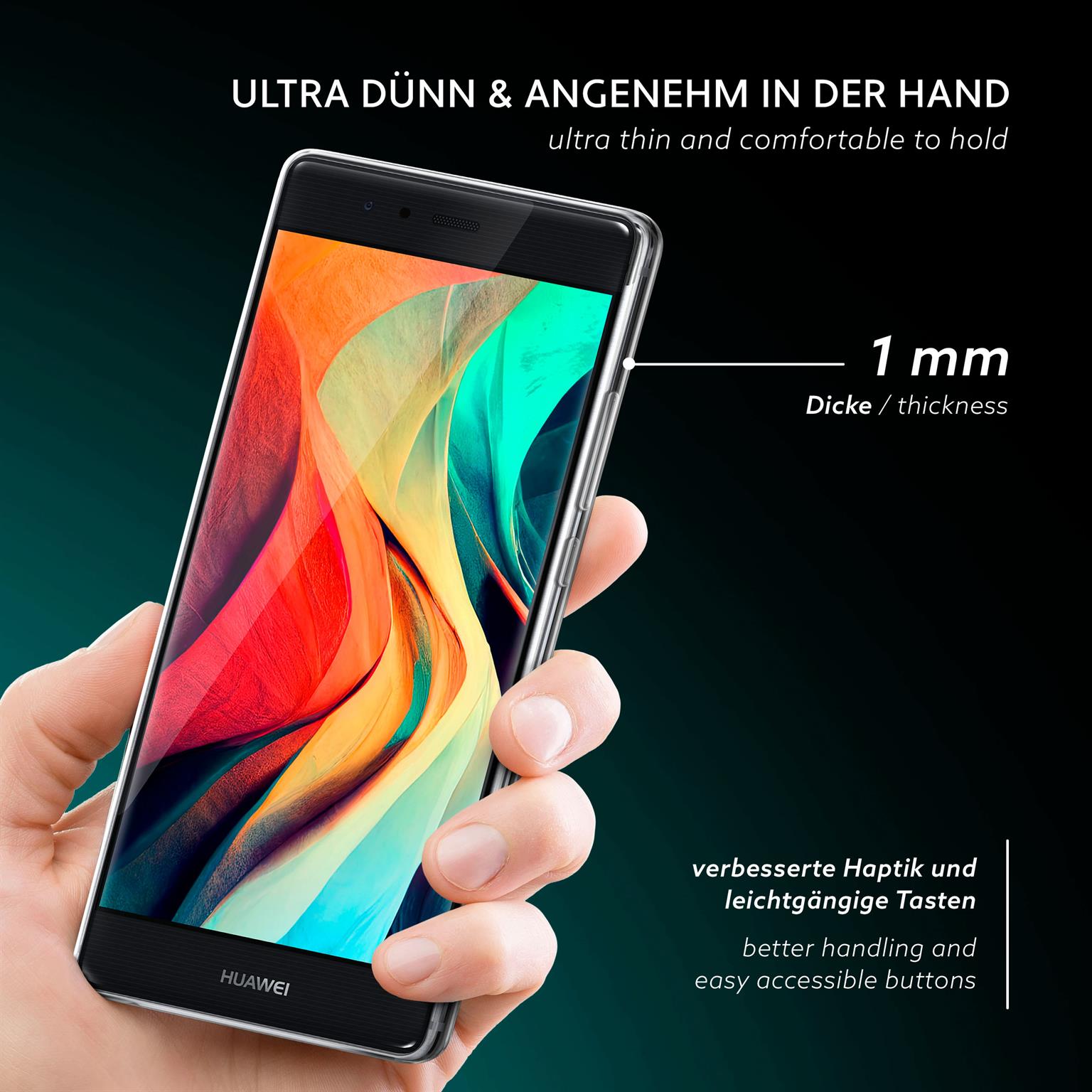 moex Aero Case Huawei P9 durchsichtig aus Silikon – Weiteres Produktbild 2 moex Aero Case Huawei P9 durchsichtig aus Silikon – Weiteres Produktbild 2