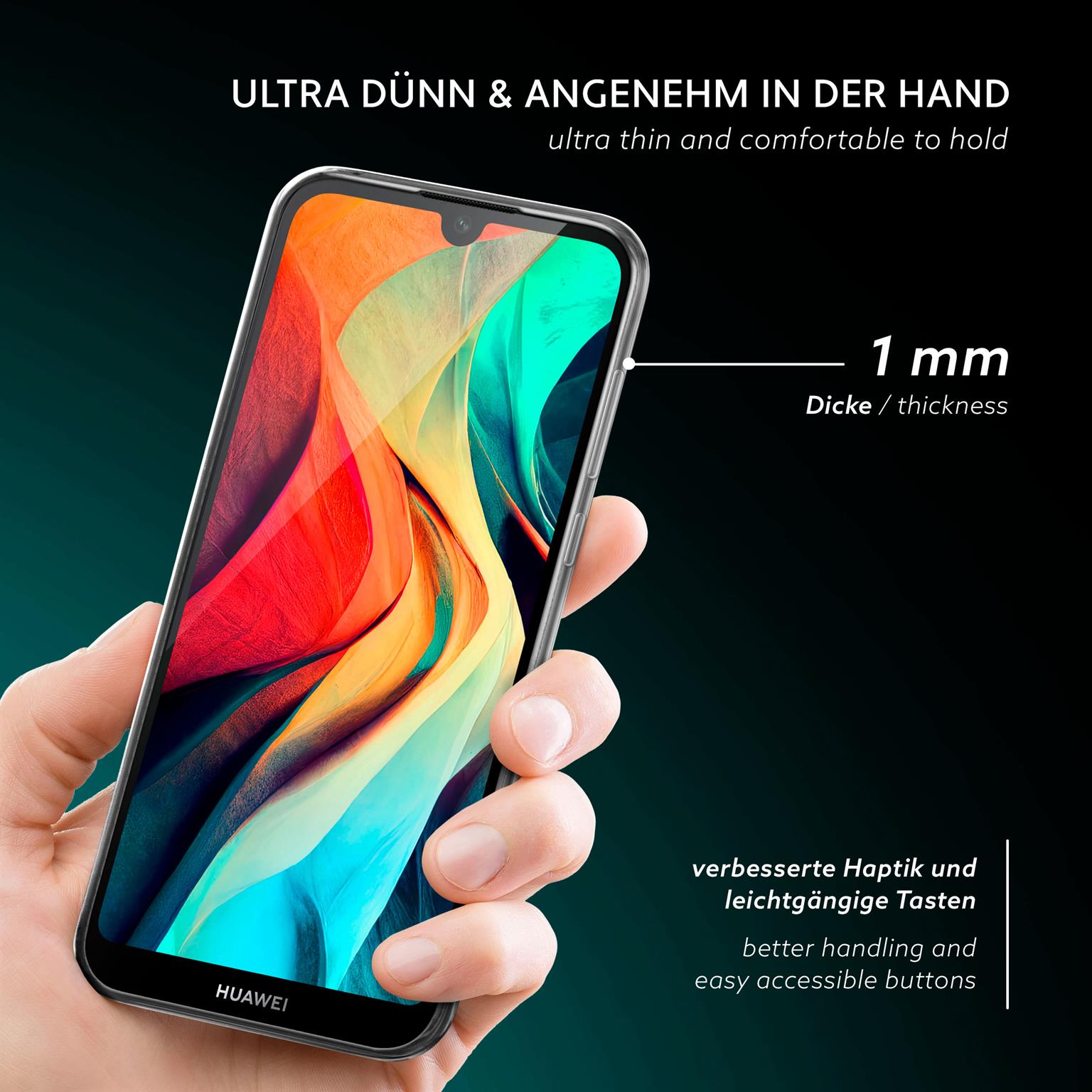 moex Aero Case Huawei Y5 (2019) durchsichtig aus Silikon – Weiteres Produktbild 2 moex Aero Case Huawei Y5 (2019) durchsichtig aus Silikon – Weiteres Produktbild 2