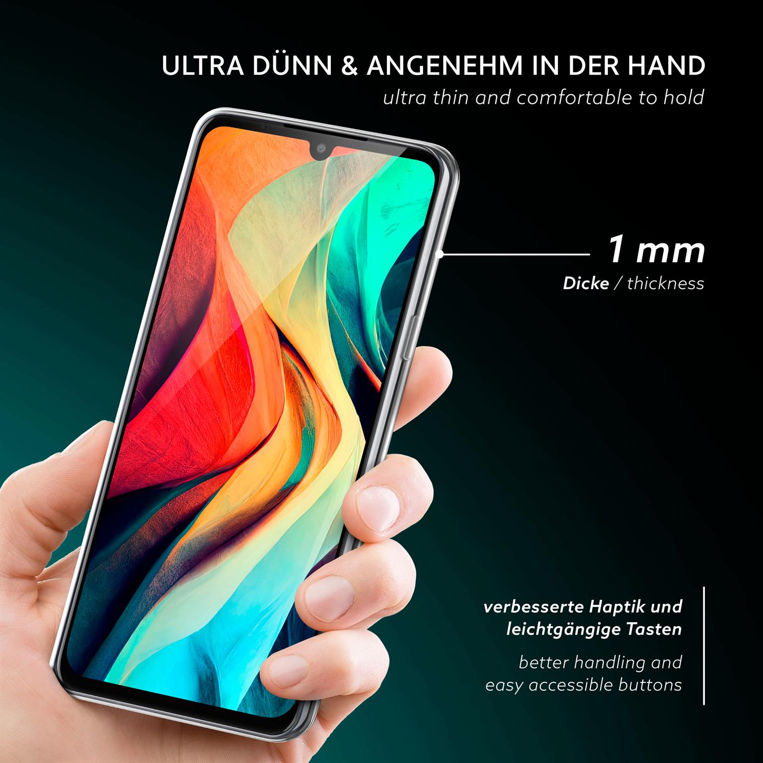 moex Aero Case LG G8X ThinQ durchsichtig aus Silikon – Weiteres Produktbild 2