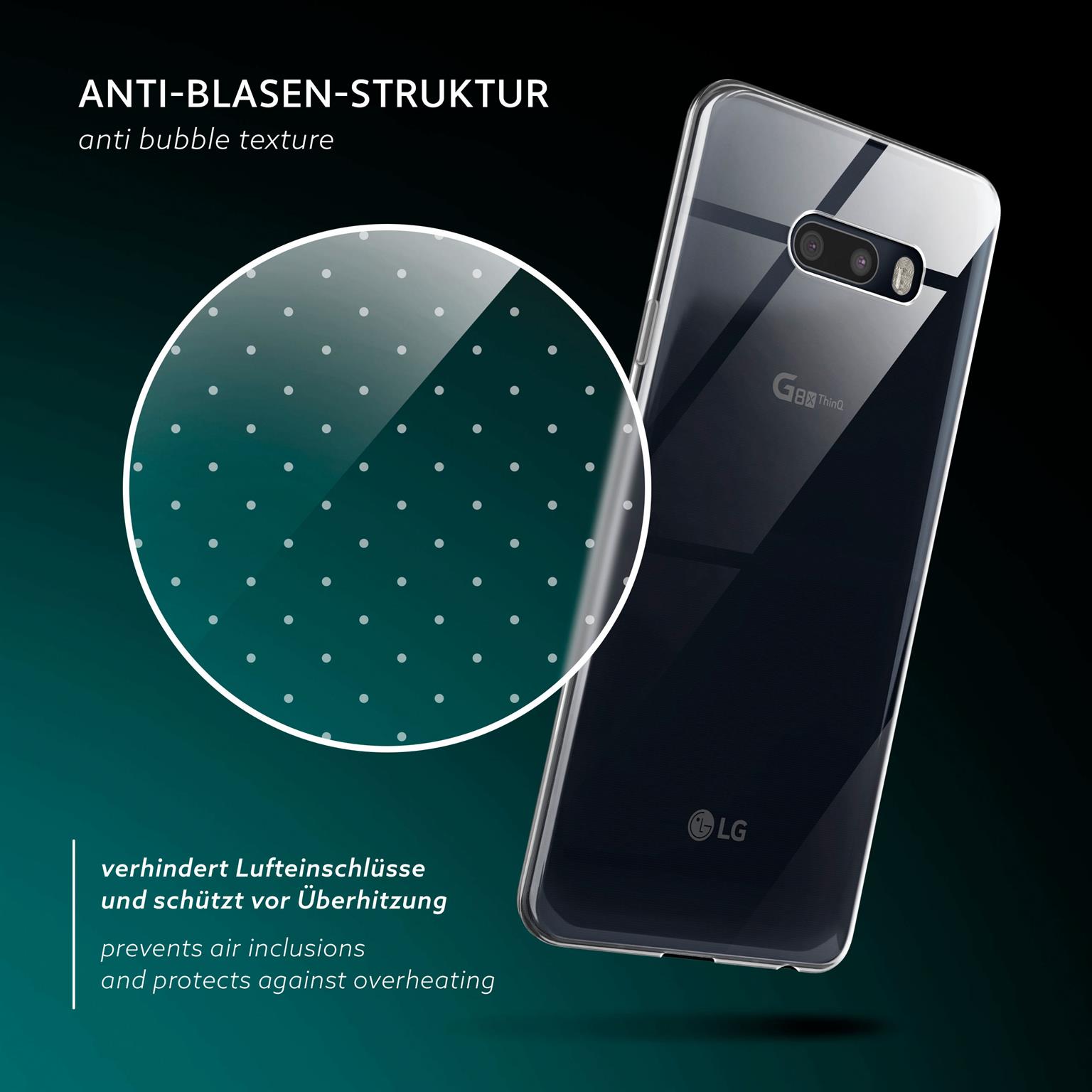 moex Aero Case LG G8X ThinQ durchsichtig aus Silikon – Weiteres Produktbild 6