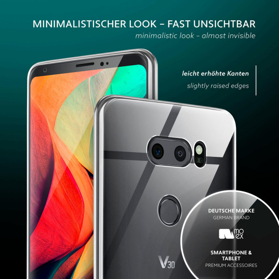 moex Aero Case LG V30 durchsichtig aus Silikon – Weiteres Produktbild 4