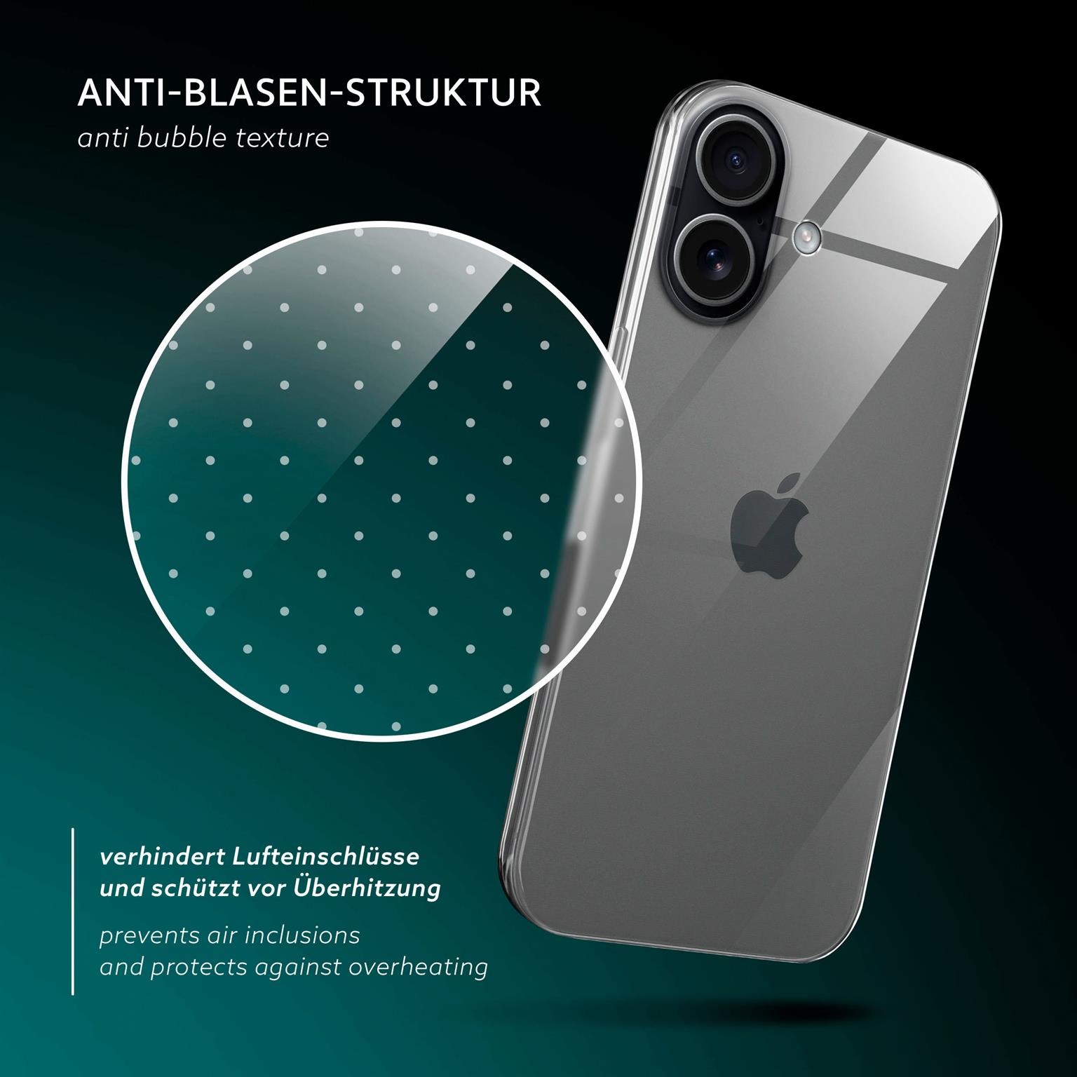 moex Aero Case iPhone 17 durchsichtig aus Silikon – Weiteres Produktbild 6