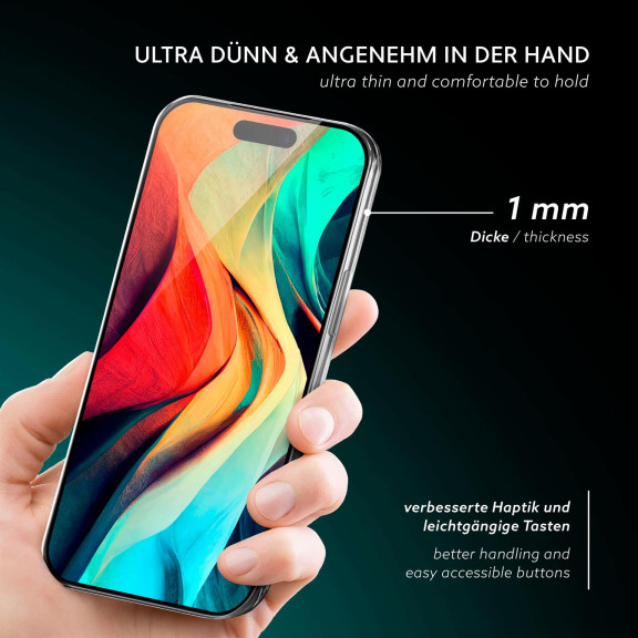 moex Aero Case iPhone Air durchsichtig aus Silikon – Weiteres Produktbild 2