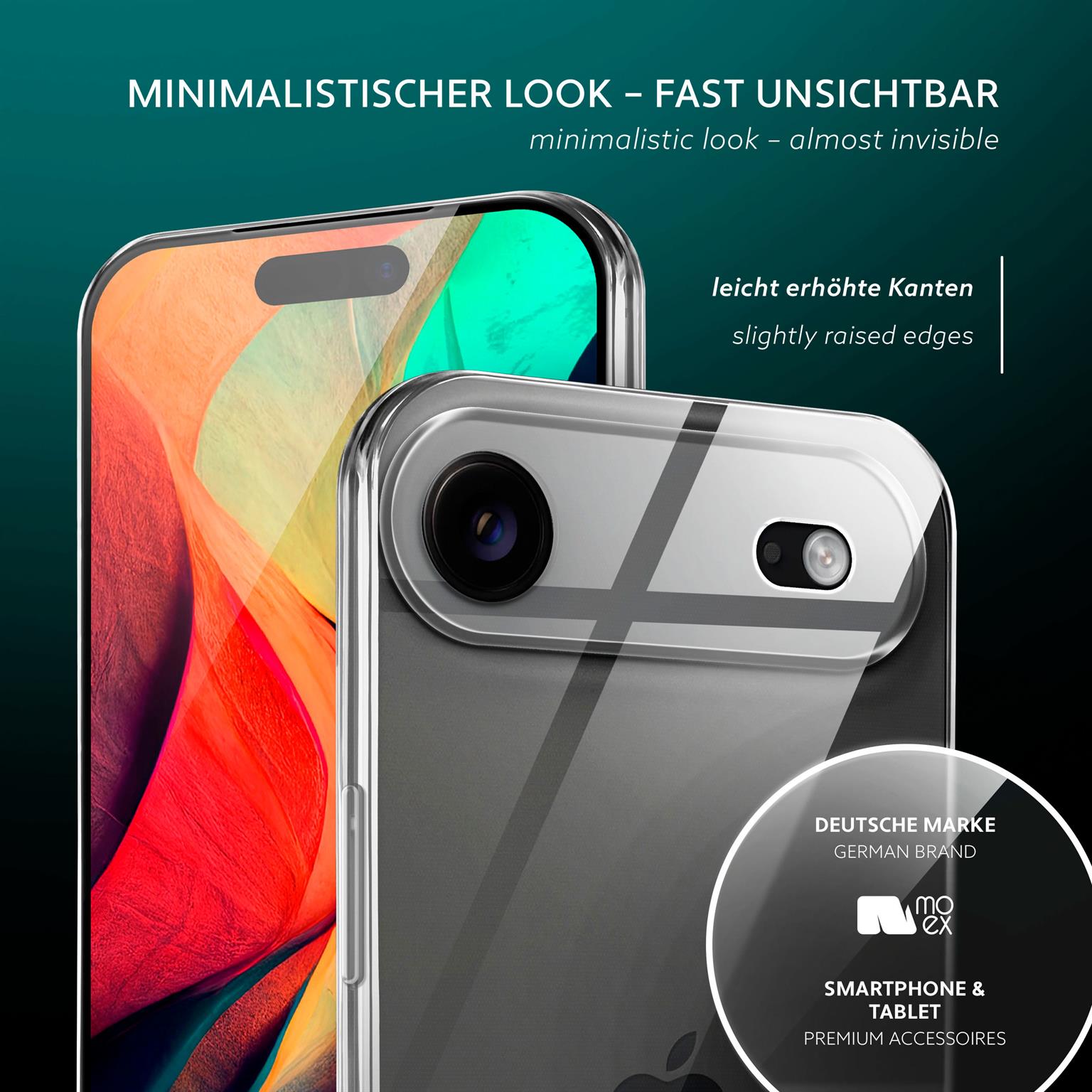 moex Aero Case iPhone Air durchsichtig aus Silikon – Weiteres Produktbild 4