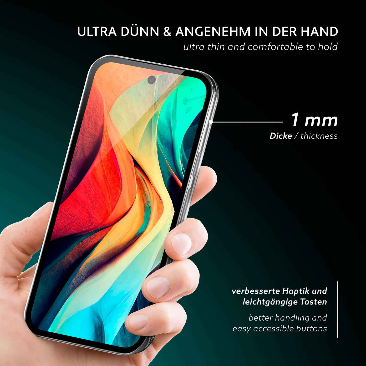 moex Aero Case Google Pixel 9a durchsichtig aus Silikon – Weiteres Produktbild 1