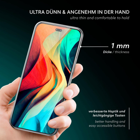 Moex Aero Custodia Trasparente In Silicone Per Huawei P20 Lite – Ultra Sottile, Antiurto, Con Bordo Rialzato