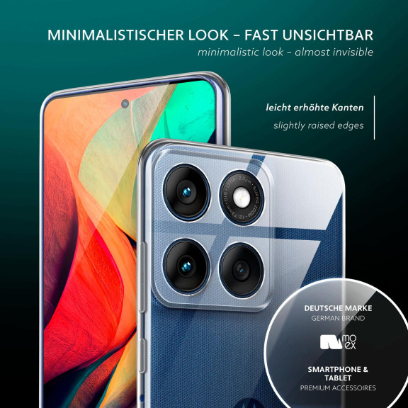 moex Aero Case Motorola Edge 60 durchsichtig aus Silikon – Weiteres Produktbild 4