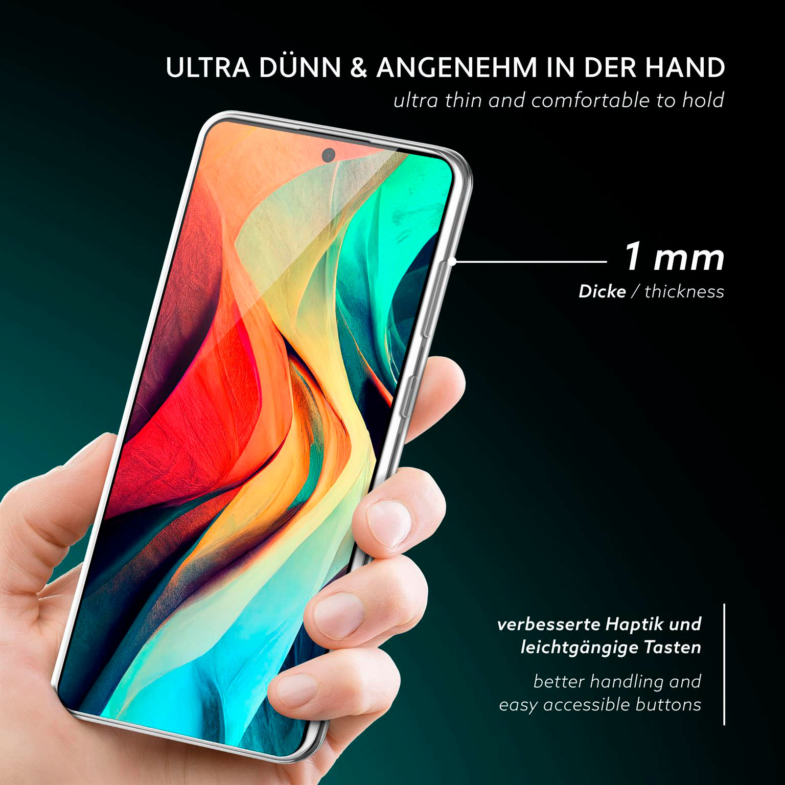 moex Aero Case Samsung Galaxy S25 Edge durchsichtig aus Silikon – Weiteres Produktbild 2