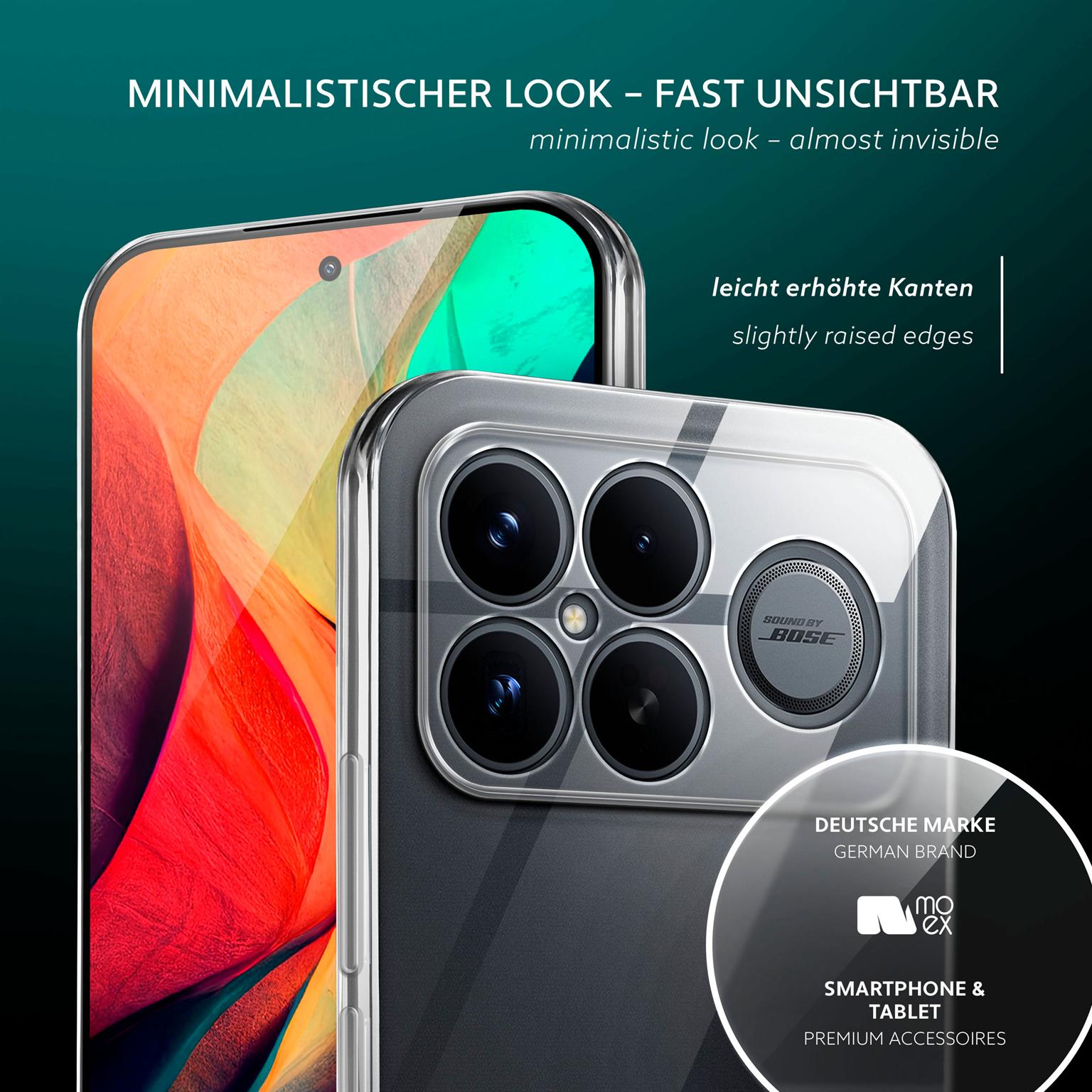 moex Aero Case Compatibile con Xiaomi Poco F5 Pro - Custodia in silicone completamente trasparente, trasparente, ultra sottile, trasparente, tinta unita, trasparente moex Aero Case Compatibile con Xiaomi Poco F5 Pro - Custodia in silicone completamente trasparente, trasparente, ultra sottile, trasparente, tinta unita, trasparente