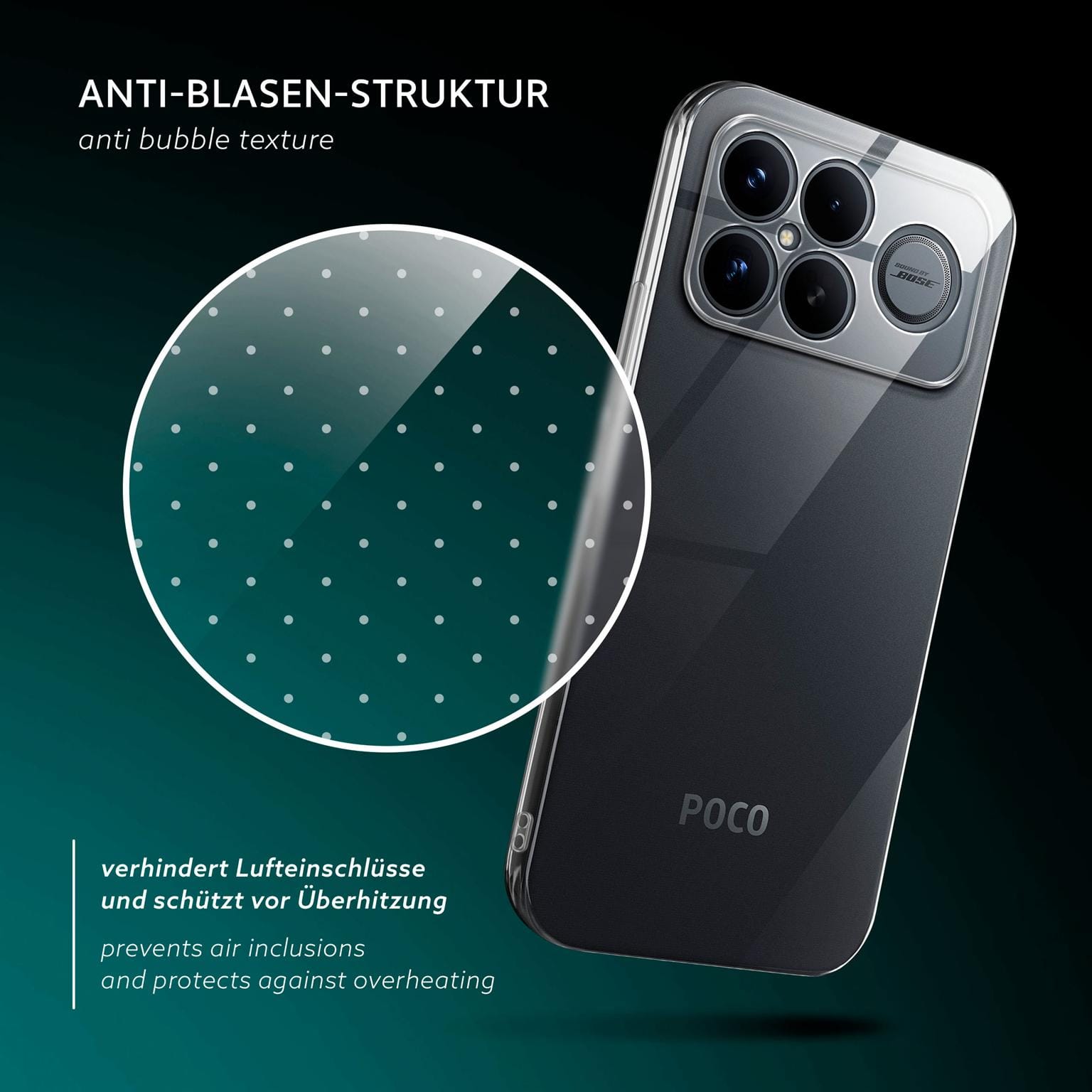 moex Aero Case Compatibile con Xiaomi Poco F5 Pro - Custodia in silicone completamente trasparente, trasparente, ultra sottile, trasparente, tinta unita, trasparente moex Aero Case Compatibile con Xiaomi Poco F5 Pro - Custodia in silicone completamente trasparente, trasparente, ultra sottile, trasparente, tinta unita, trasparente