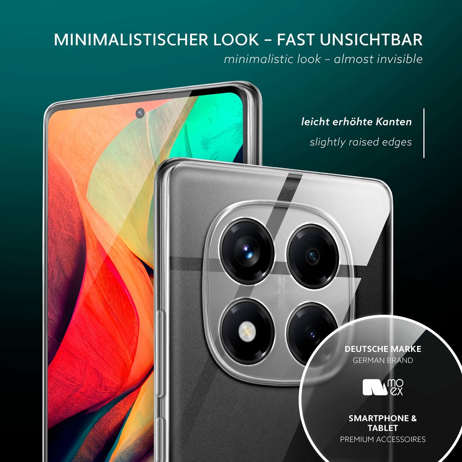 moex Aero Case Redmi Note 14 Pro (4G) durchsichtig aus Silikon – Weiteres Produktbild 4 moex Aero Case Redmi Note 14 Pro (4G) durchsichtig aus Silikon – Weiteres Produktbild 4
