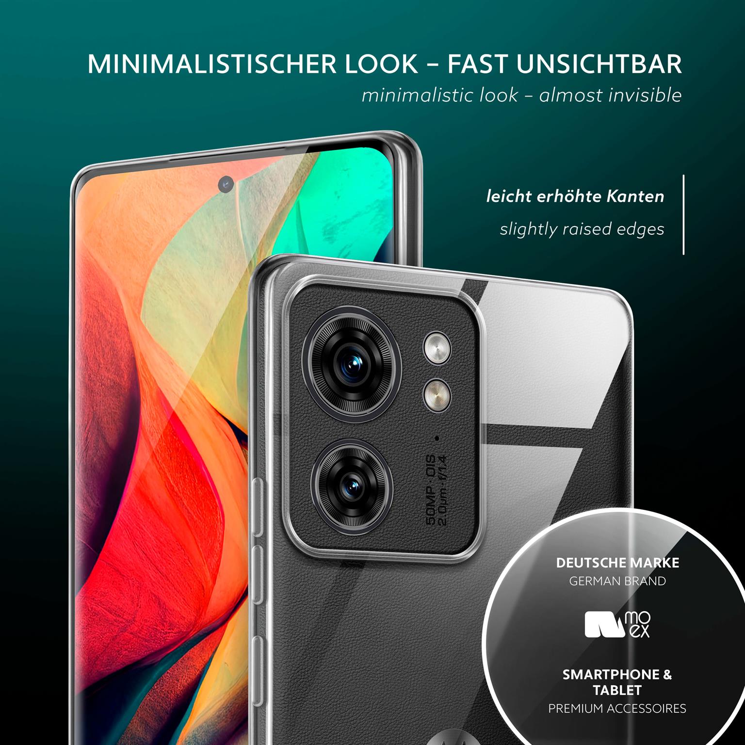 moex Aero Case Motorola Edge 40 durchsichtig aus Silikon – Weiteres Produktbild 4