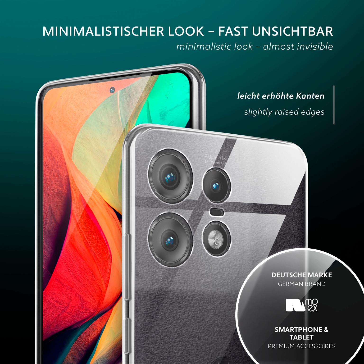 moex Aero Case Motorola Edge 50 Pro durchsichtig aus Silikon – Weiteres Produktbild 4