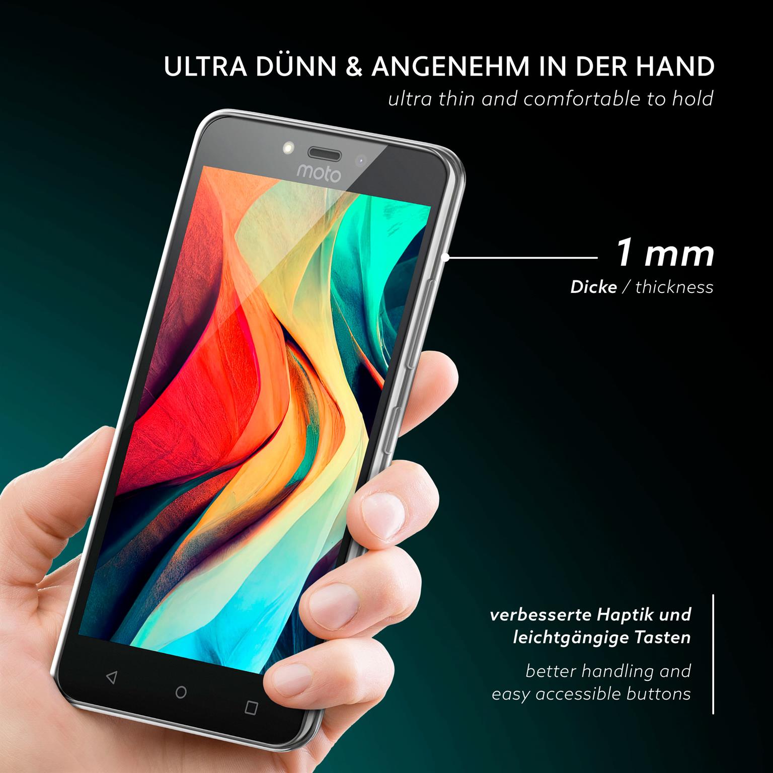 moex Aero Case Motorola Moto C Plus durchsichtig aus Silikon – Weiteres Produktbild 2 moex Aero Case Motorola Moto C Plus durchsichtig aus Silikon – Weiteres Produktbild 2