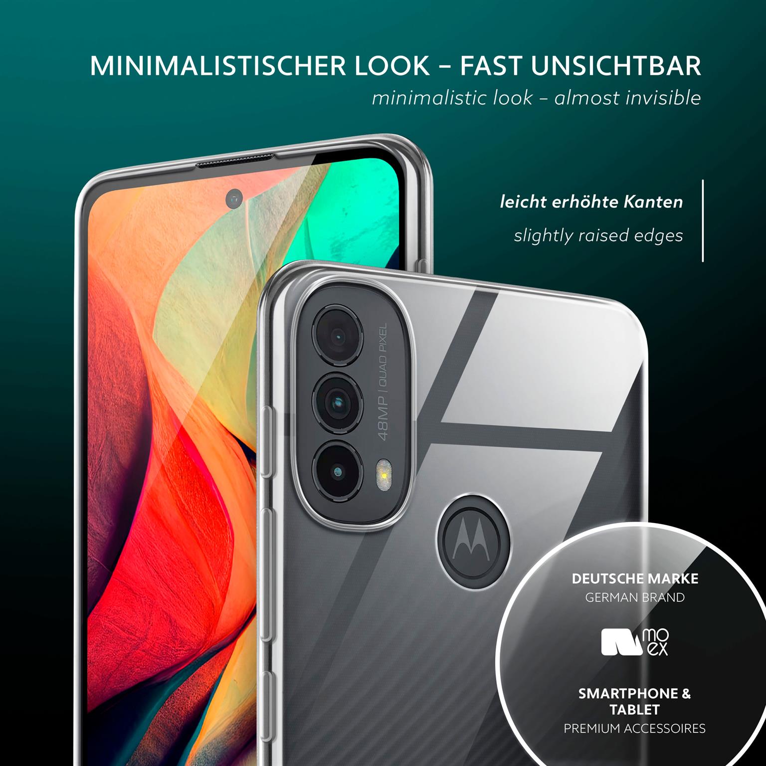 moex Aero Case Motorola Moto E30 durchsichtig aus Silikon – Weiteres Produktbild 3