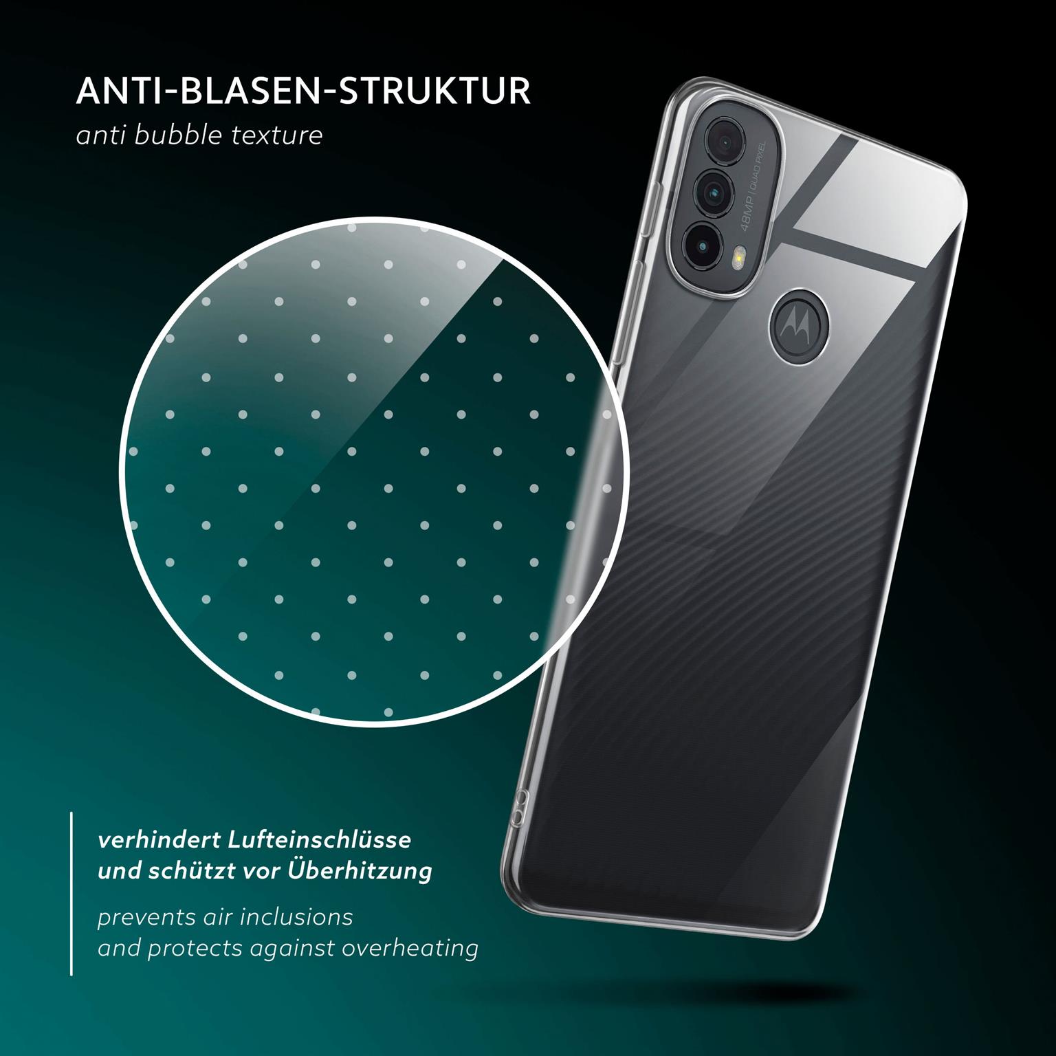 moex Aero Case Motorola Moto E30 durchsichtig aus Silikon – Weiteres Produktbild 5