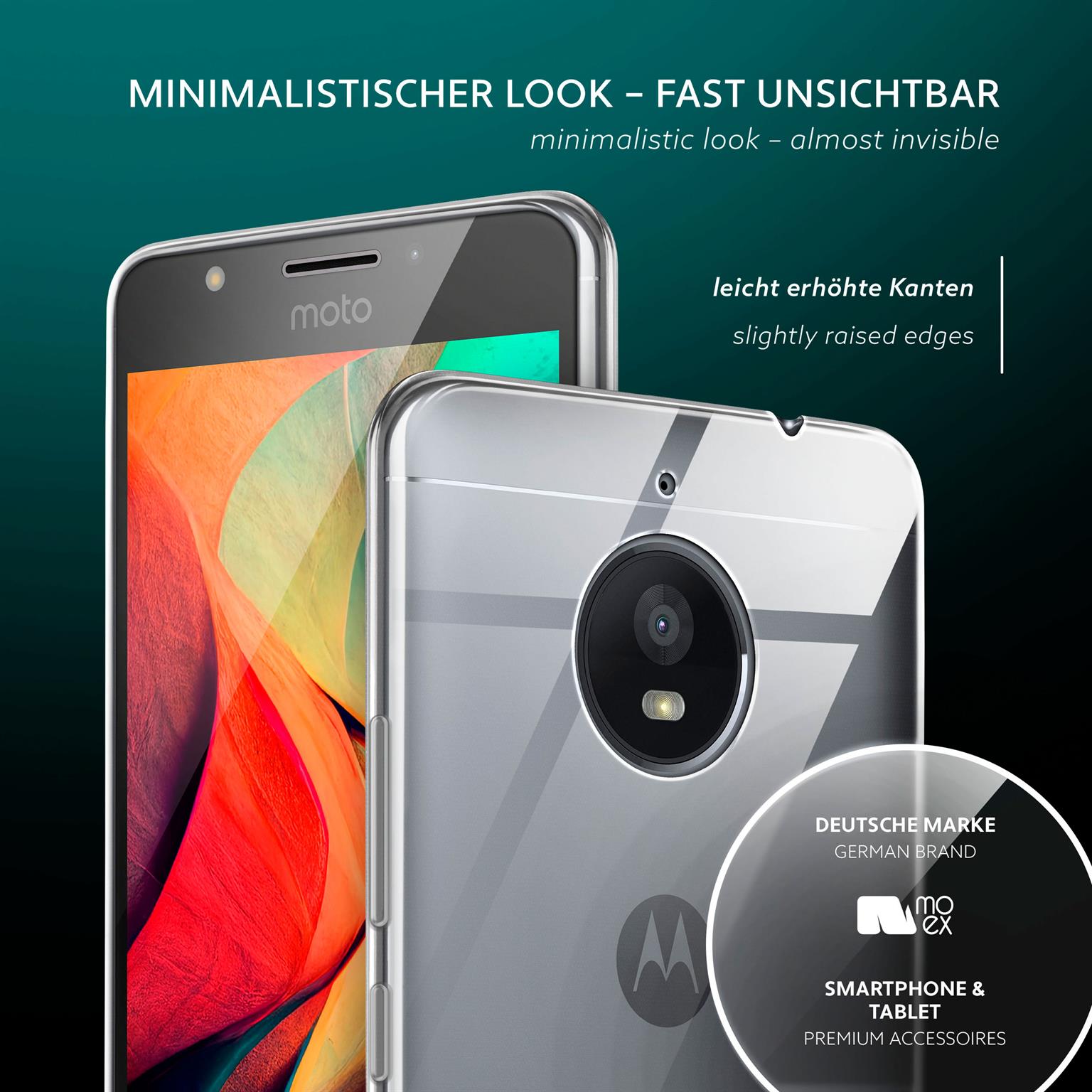 moex Aero Case Motorola Moto E4 durchsichtig aus Silikon – Weiteres Produktbild 3
