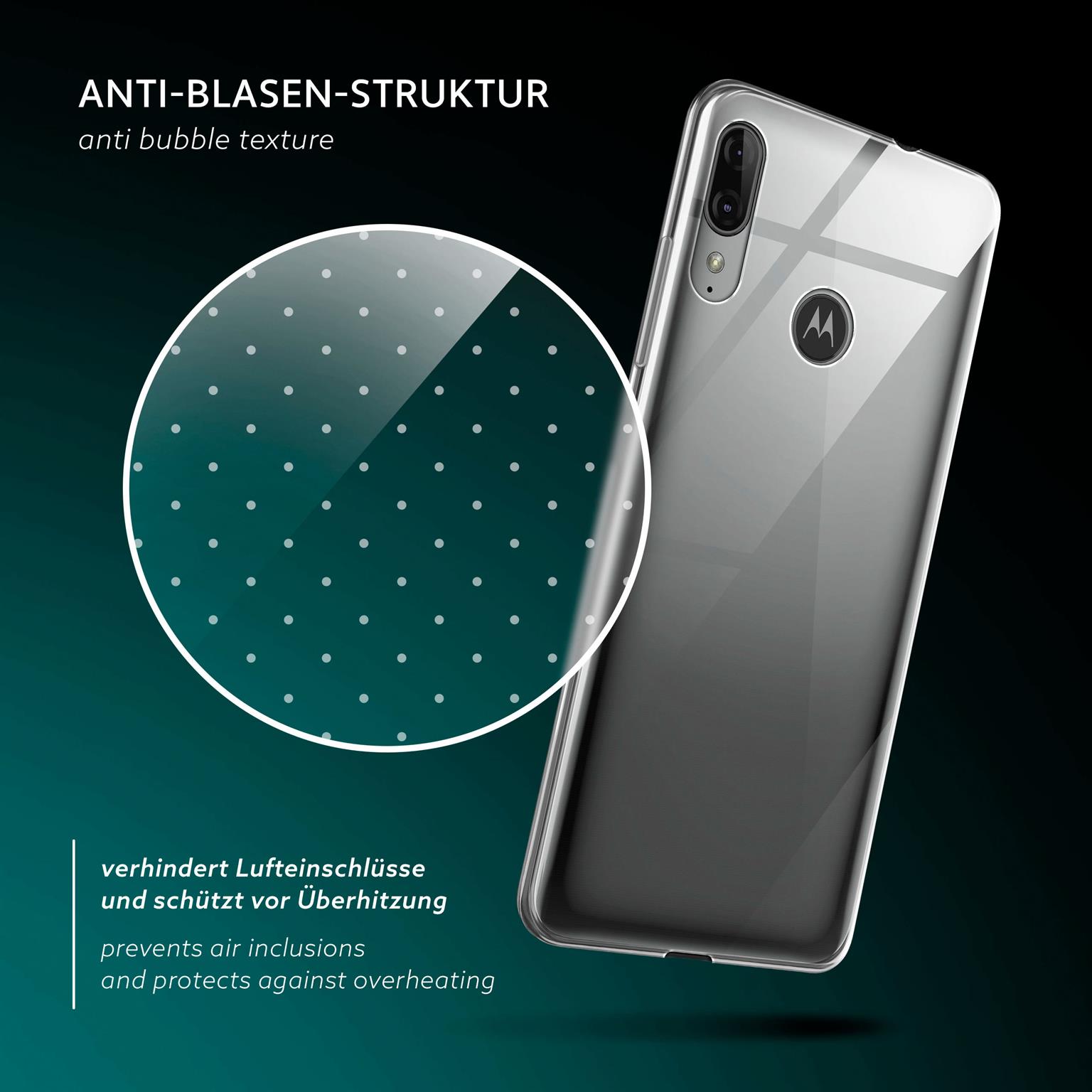 moex Aero Case Motorola Moto E6 Plus durchsichtig aus Silikon – Weiteres Produktbild 5