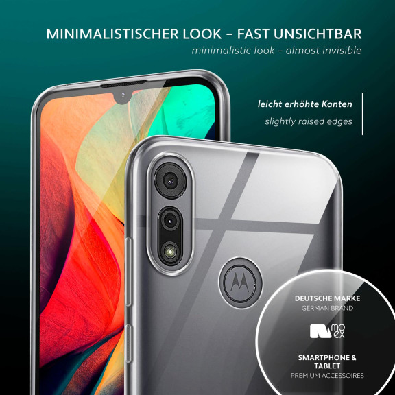 moex Aero Case Motorola Moto E6i durchsichtig aus Silikon – Weiteres Produktbild 4