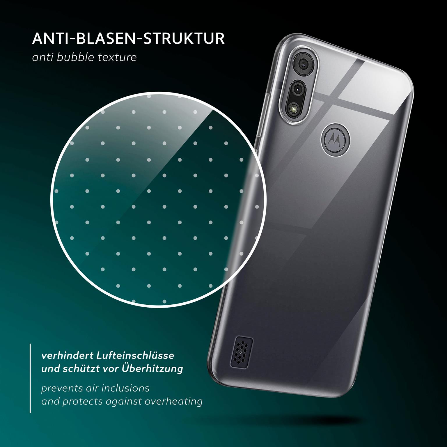 moex Aero Case Motorola Moto E6s (2020) durchsichtig aus Silikon – Weiteres Produktbild 5