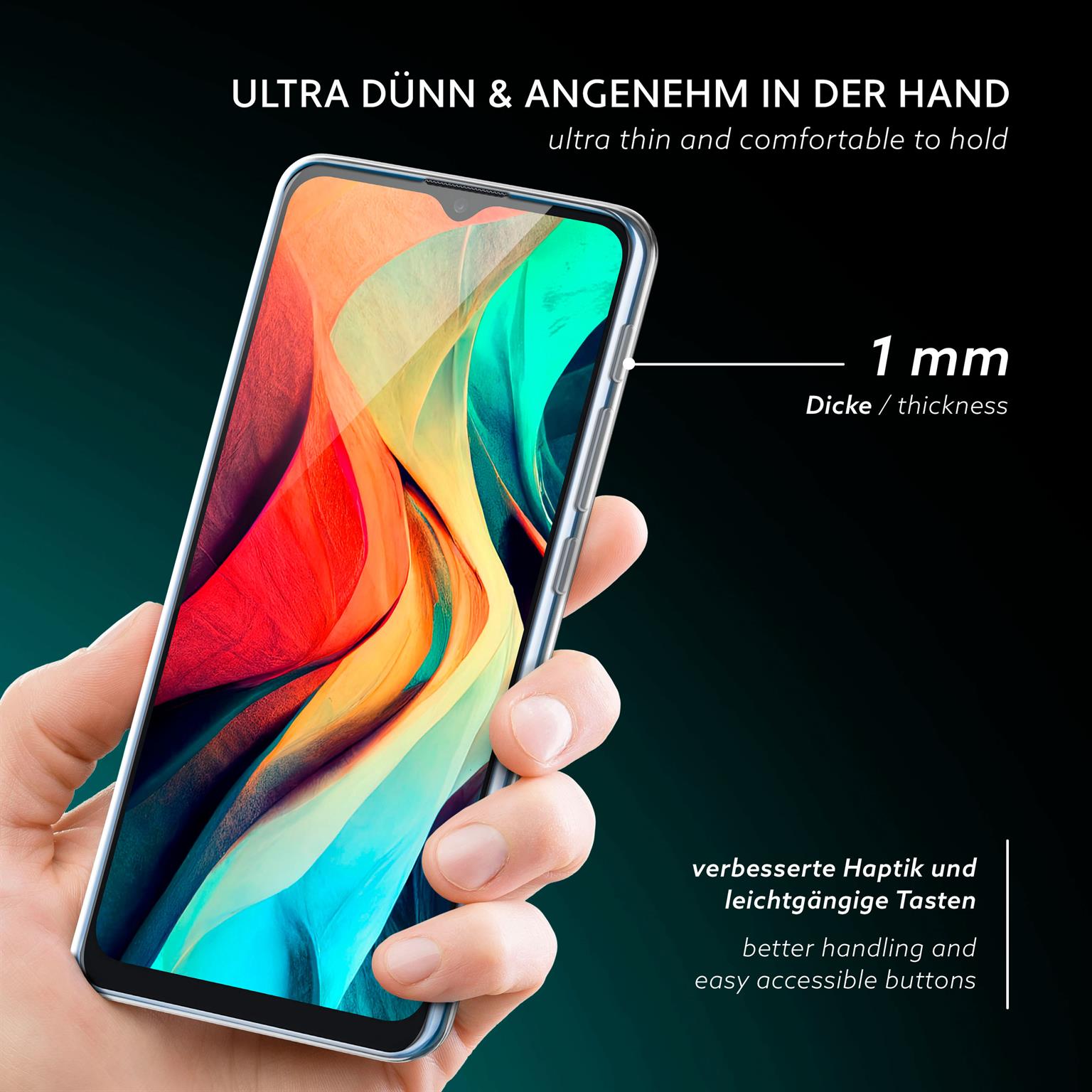 moex Aero Case Motorola Moto E7i Power durchsichtig aus Silikon – Weiteres Produktbild 1