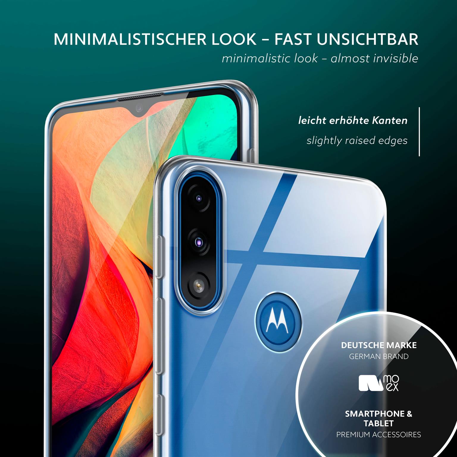 moex Aero Case Motorola Moto E7i Power durchsichtig aus Silikon – Weiteres Produktbild 3