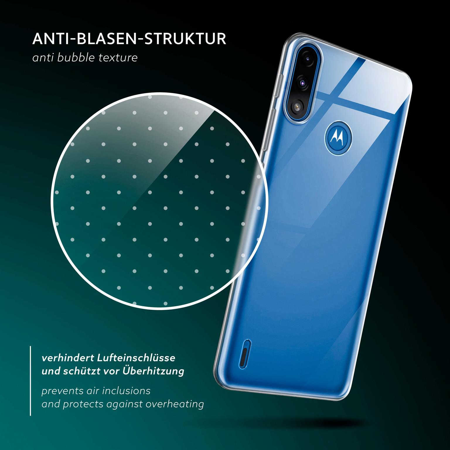 moex Aero Case Motorola Moto E7i Power durchsichtig aus Silikon – Weiteres Produktbild 5