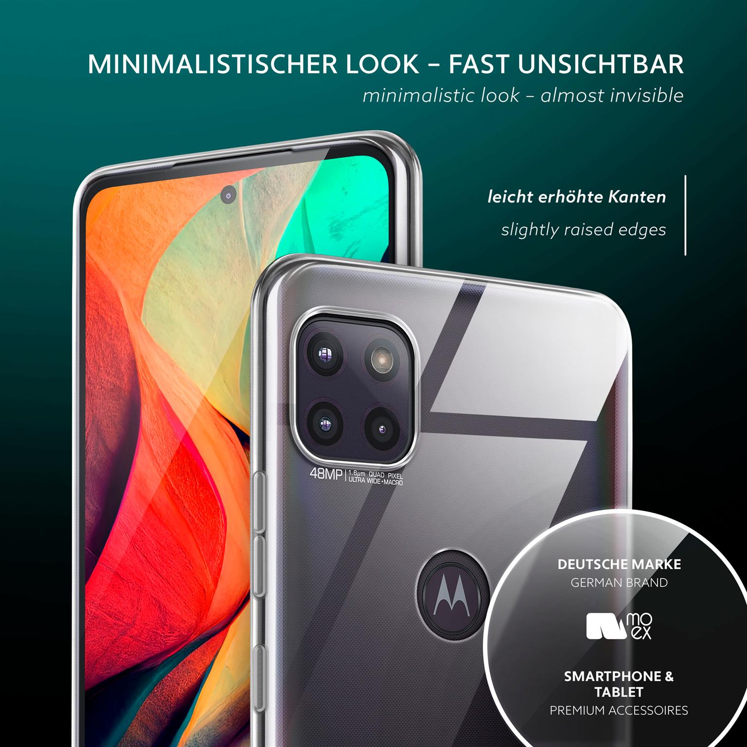 moex Aero Case Motorola Moto G 5G durchsichtig aus Silikon – Weiteres Produktbild 4
